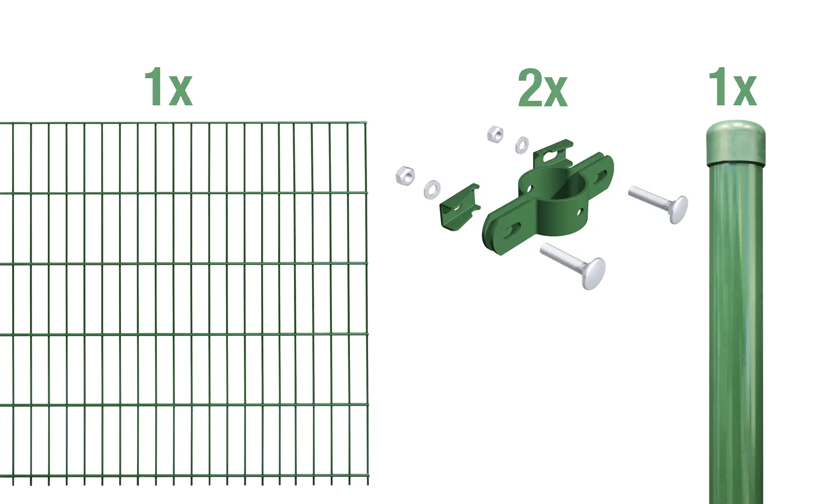 Alberts Komplettset Einstabmatten 2 m 100 cm 8/6/4 grün Alberts Komplettset Einstabmatten 2 m 100 cm 8/6/4 grün