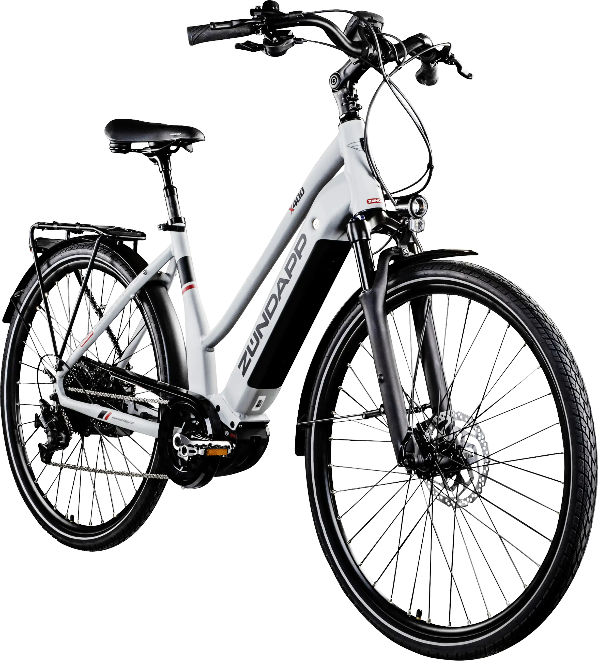 Zündapp E-Bike Trekking X400 28 Zoll 11-Gang 500 Wh silber