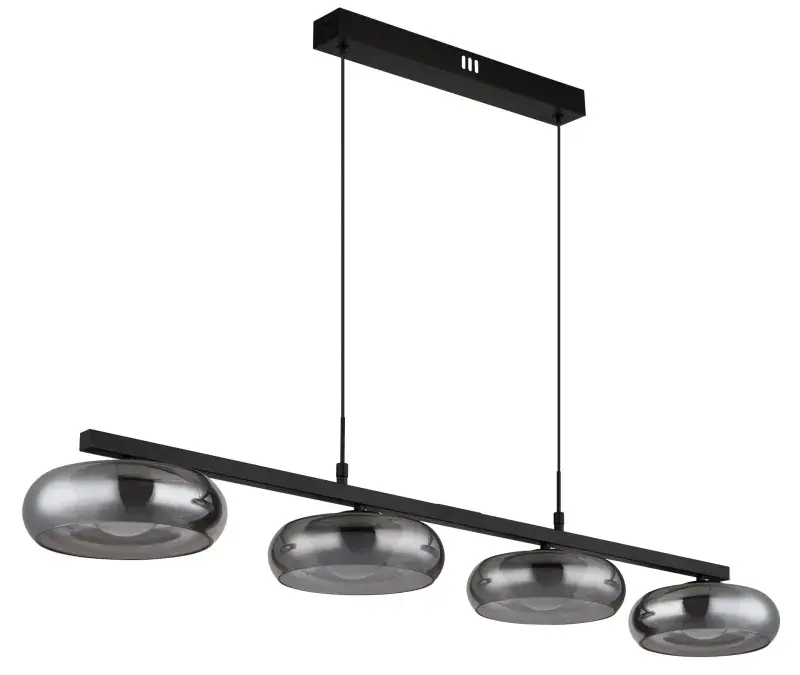 Globo Hängeleuchte Carlene 110 x 120 cm L x H schwarz matt