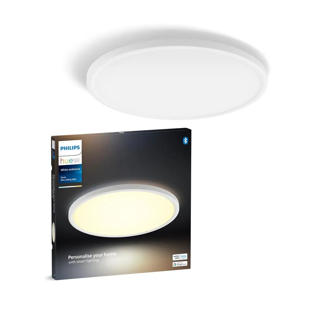 Philips Hue LED Deckenleuchte Tento rund weiß Ø 42,1 cm warmweiß-kaltweiß