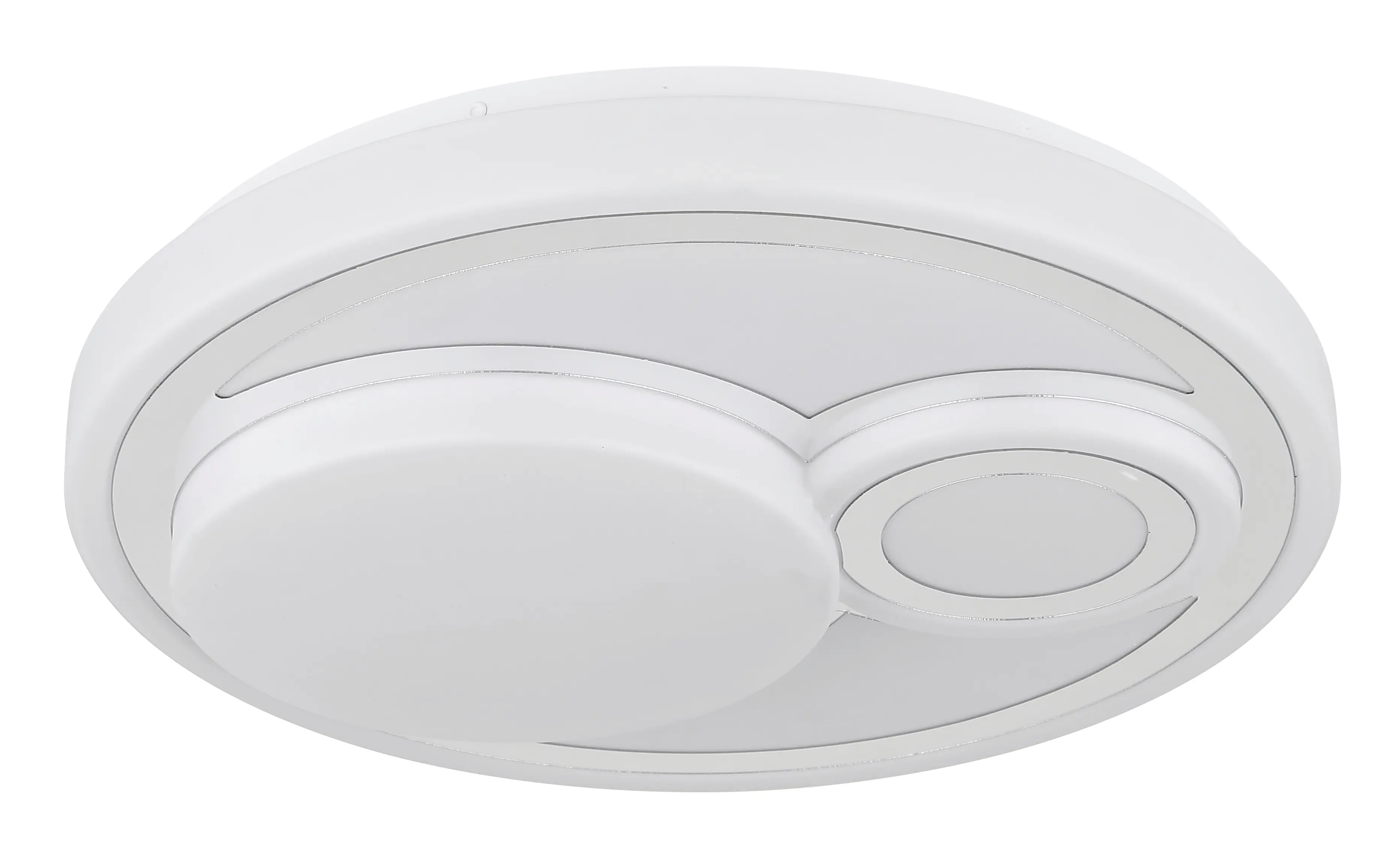 Globo Deckenleuchte Ruiz Ø 38 x 7,5 cm weiß matt warmweiß-kaltweiß