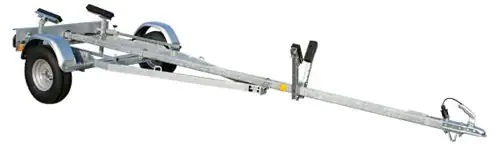 TPV Bootstrailer BA 550-L mit Langauflagen ungebremst 550kg für Bootslänge bis zu 4,50m