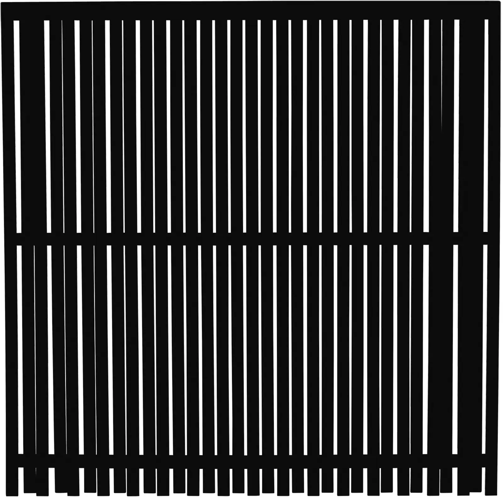 Plus Zaun Nagano 180 x 180 cm RAL 9005 Schwarz