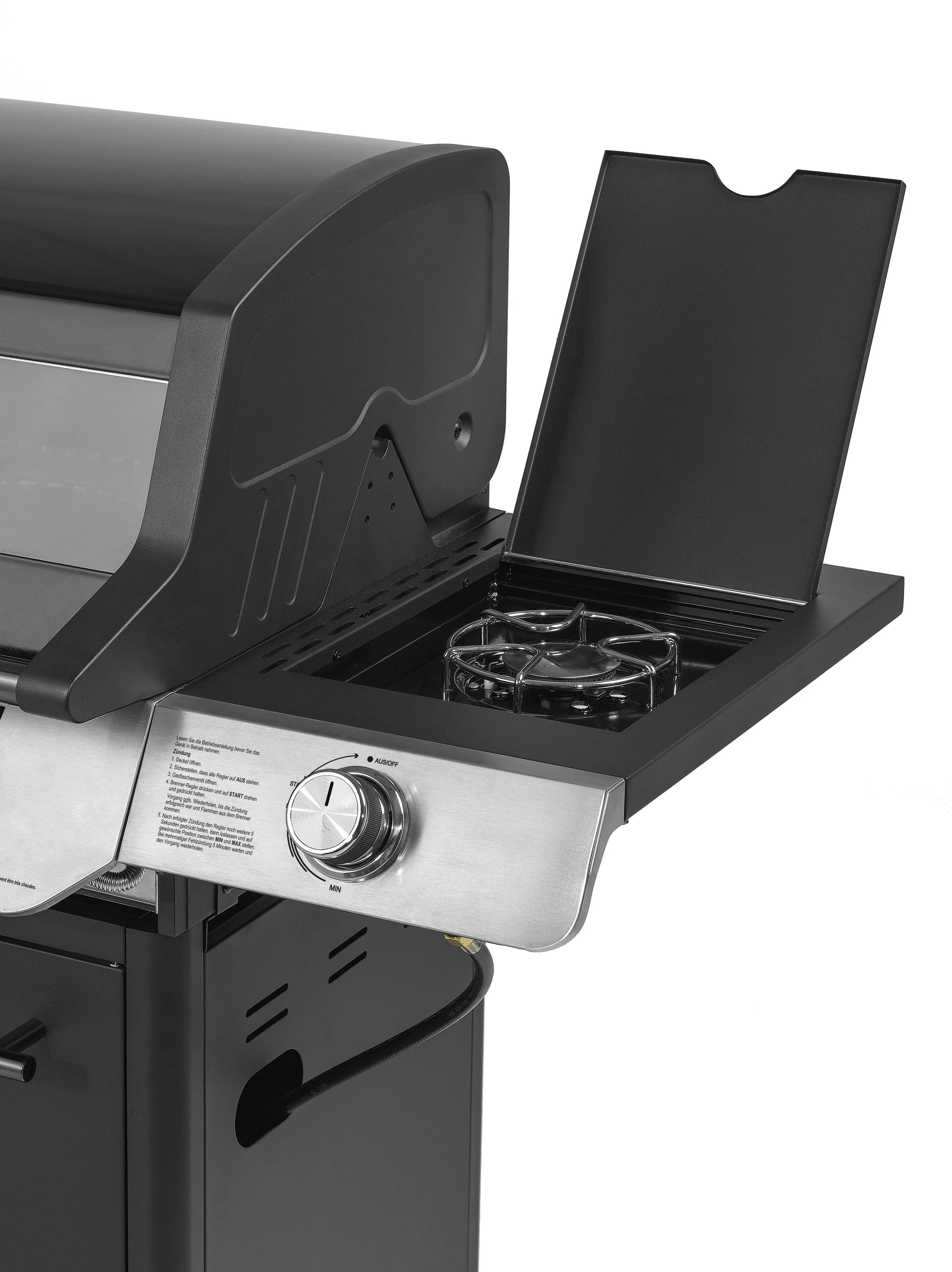 Primaster Gasgrill Cody Powerzone & Seitenbrenner Grillfläche: 63,5 x 48 cm 