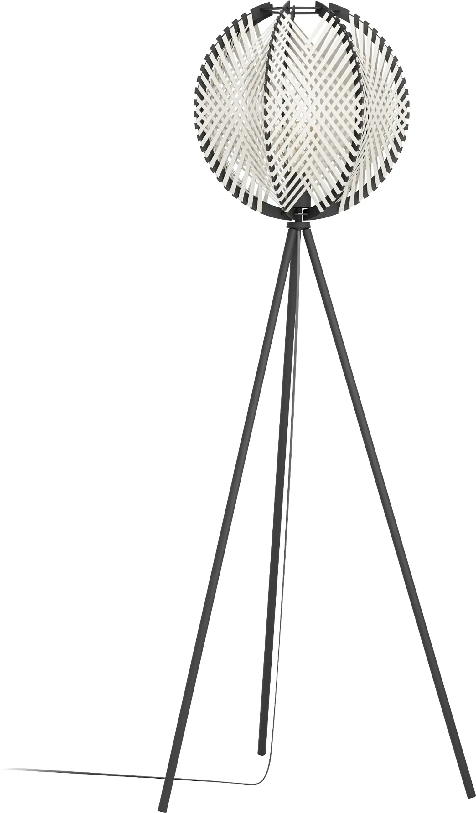 Eglo Stehleuchte Waverton schwarz weiß 143 x 40 cm E27