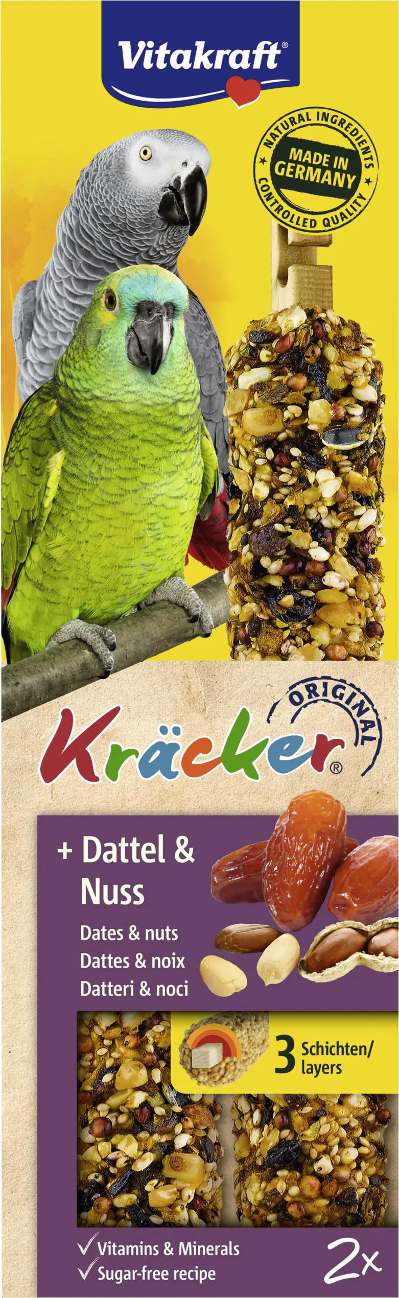 Vitakraft Kräcker® Dattel & Nuss 2 Stück / 180 g