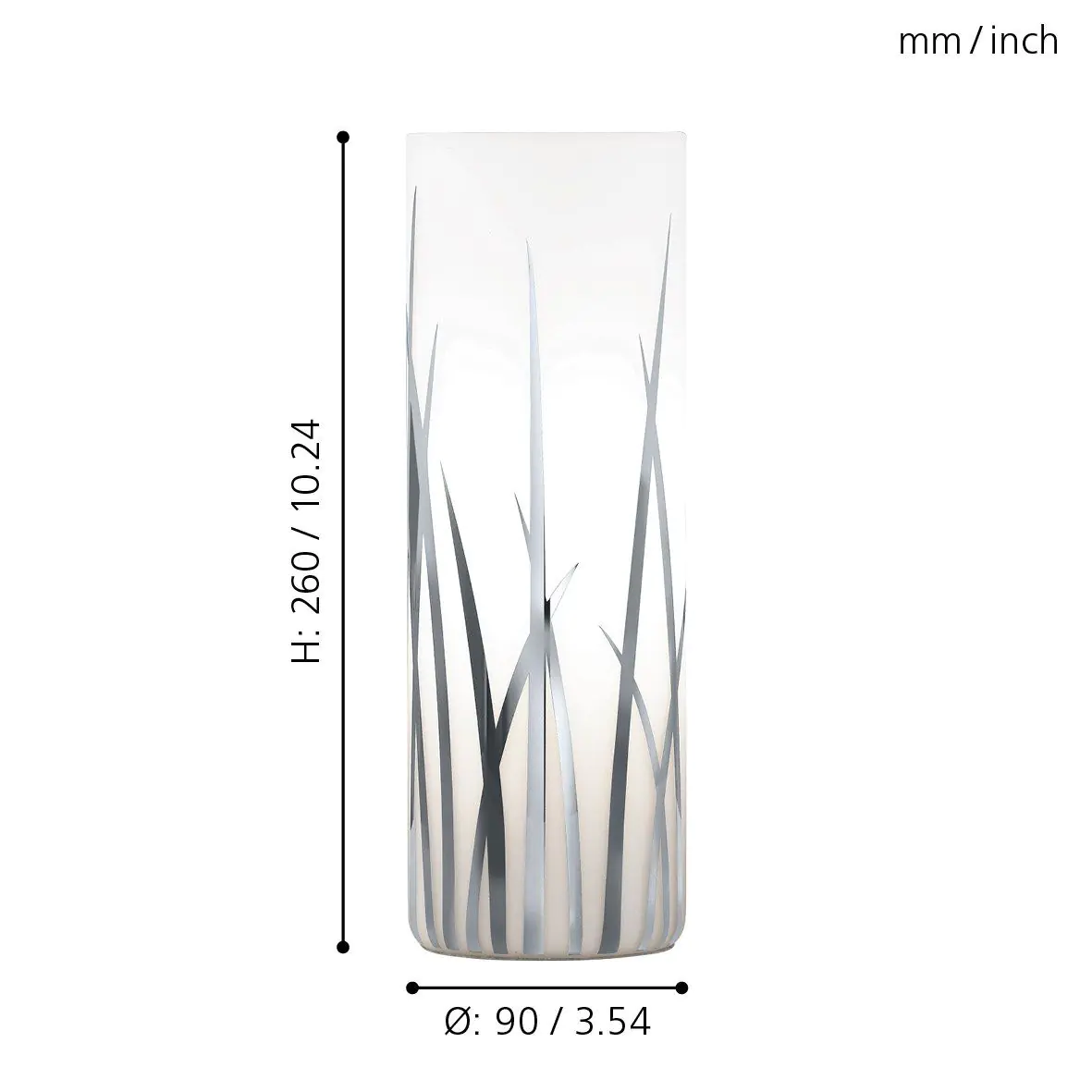 Eglo Tischleuchte Rivato weiß, chrom