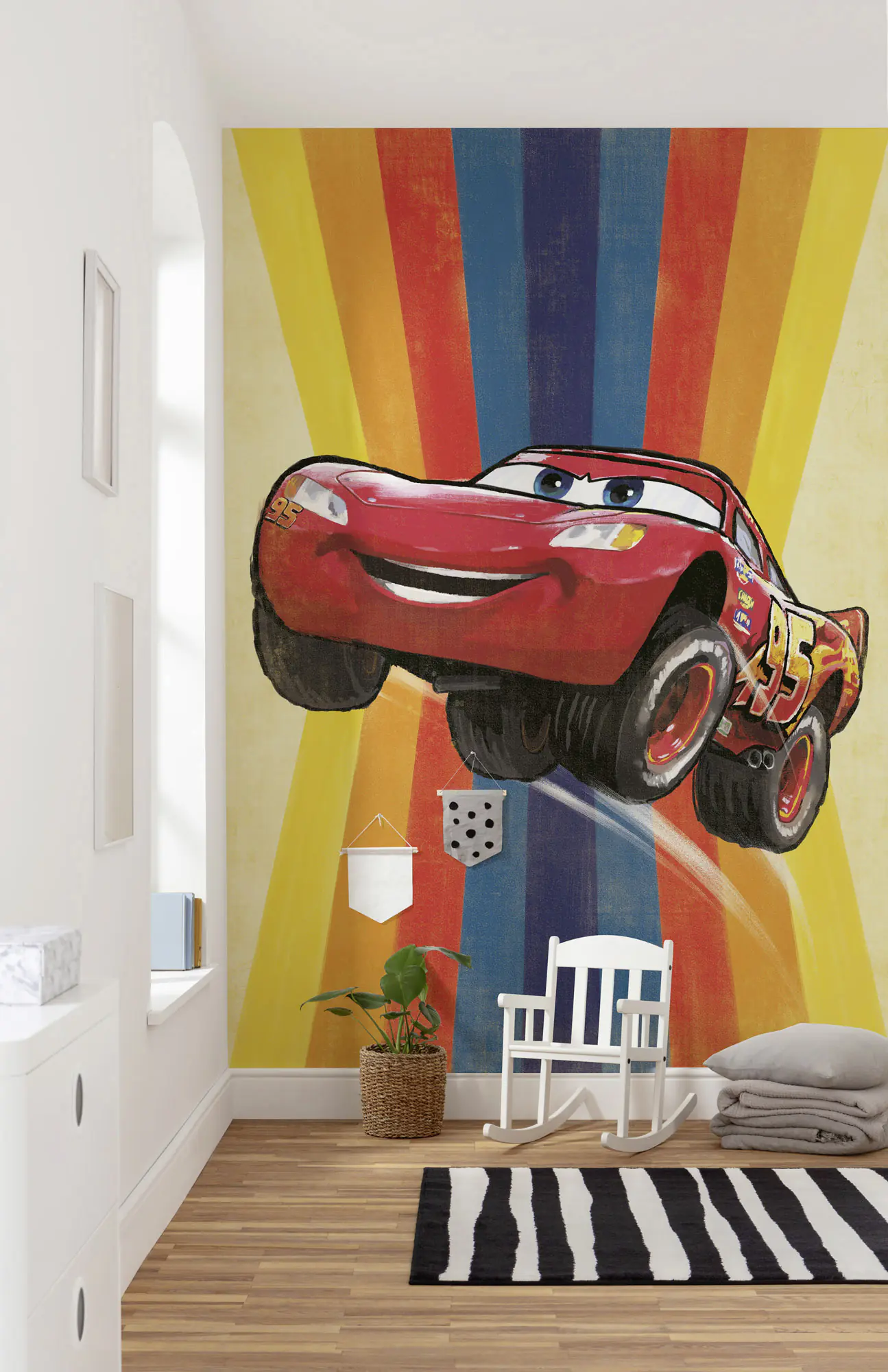 Komar Vlies Fototapete Cars Jump 200 x 280 cm 
