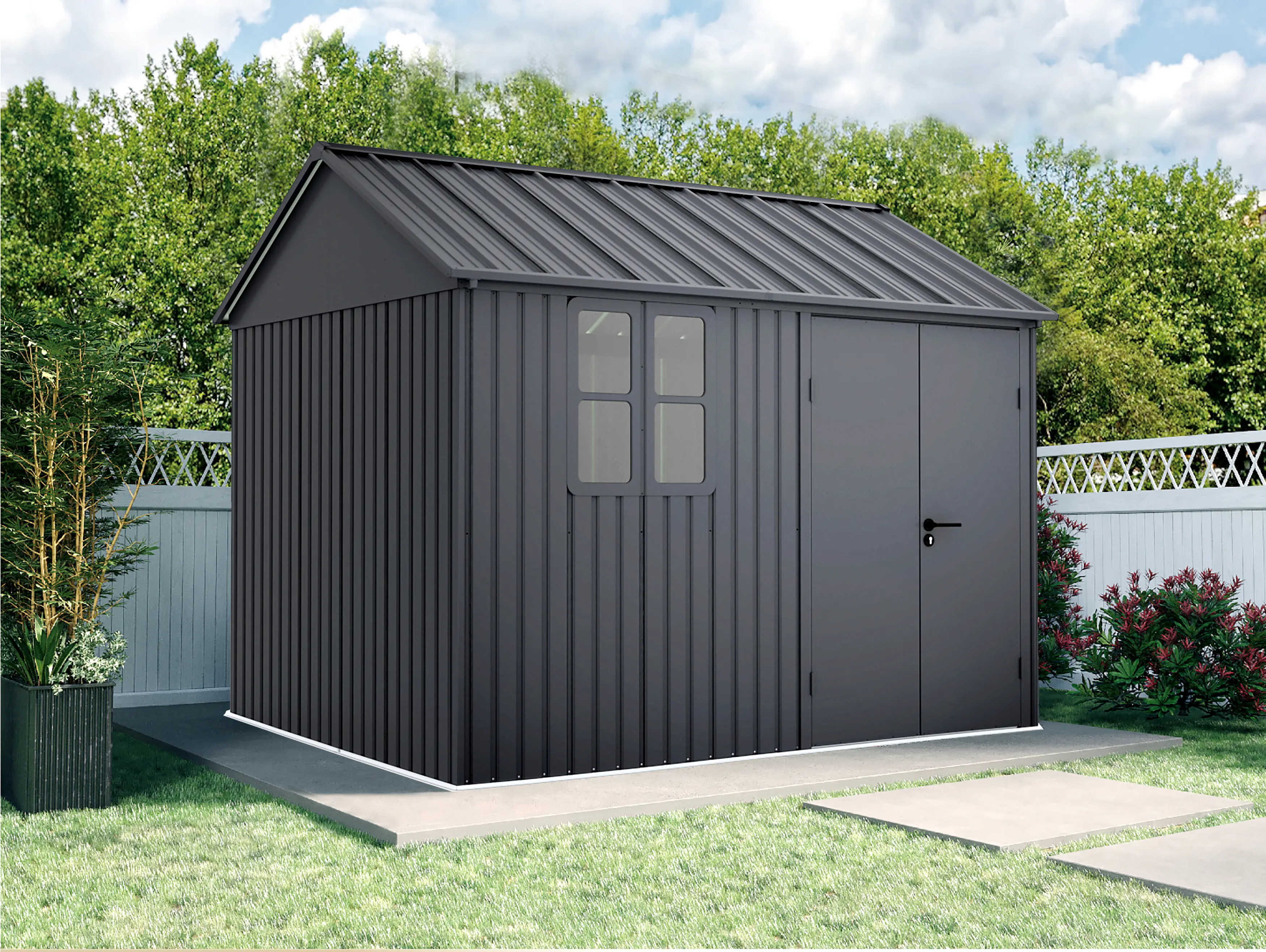 Gerätehaus Aluminium Garden Shed 291 x 231 cm