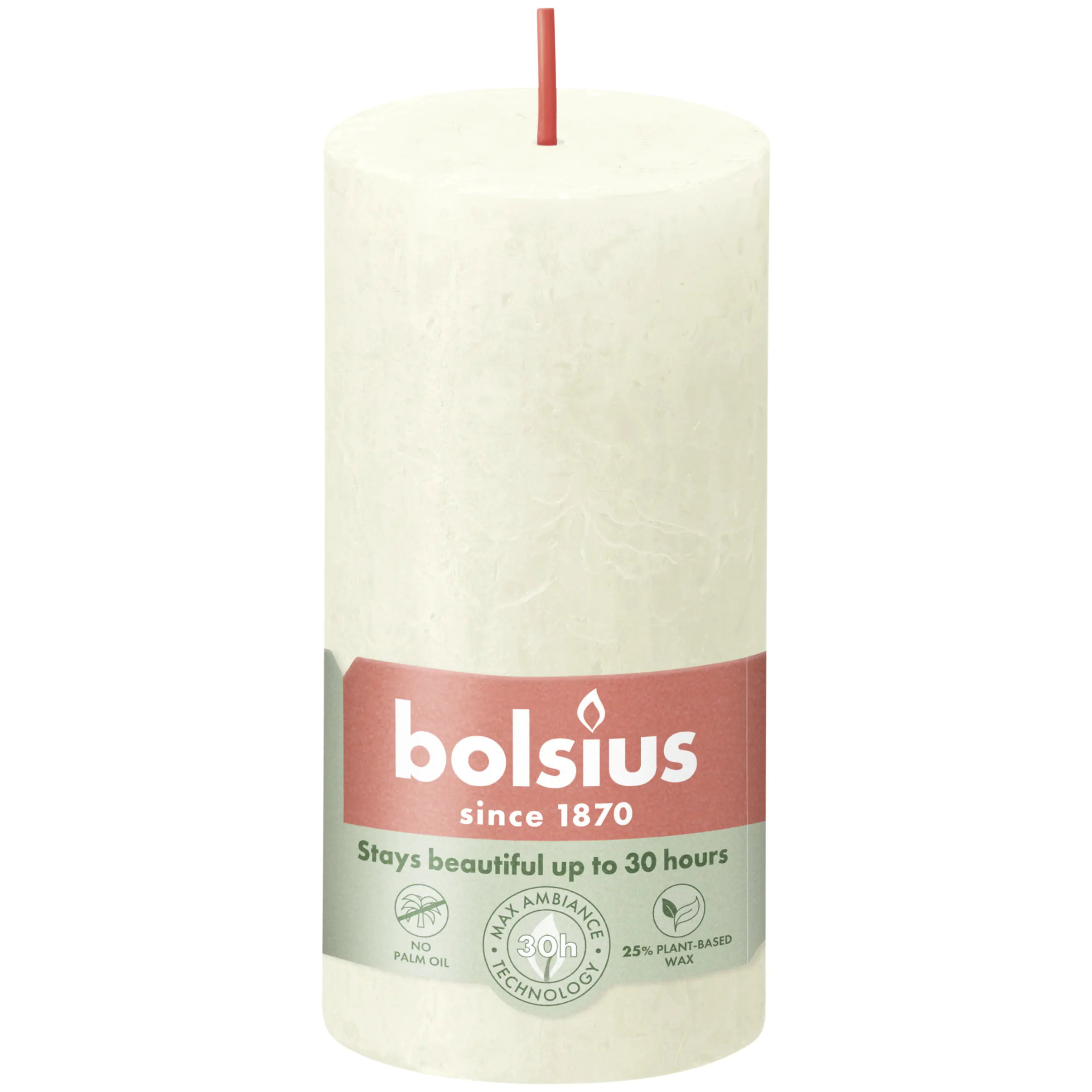 Bolsius Rustik Stumpenkerze weiche Perle, Höhe: 10 cm, Ø 5 cm Bolsius Rustik Stumpenkerze weiche Perle, Höhe: 10 cm, Ø 5 cm