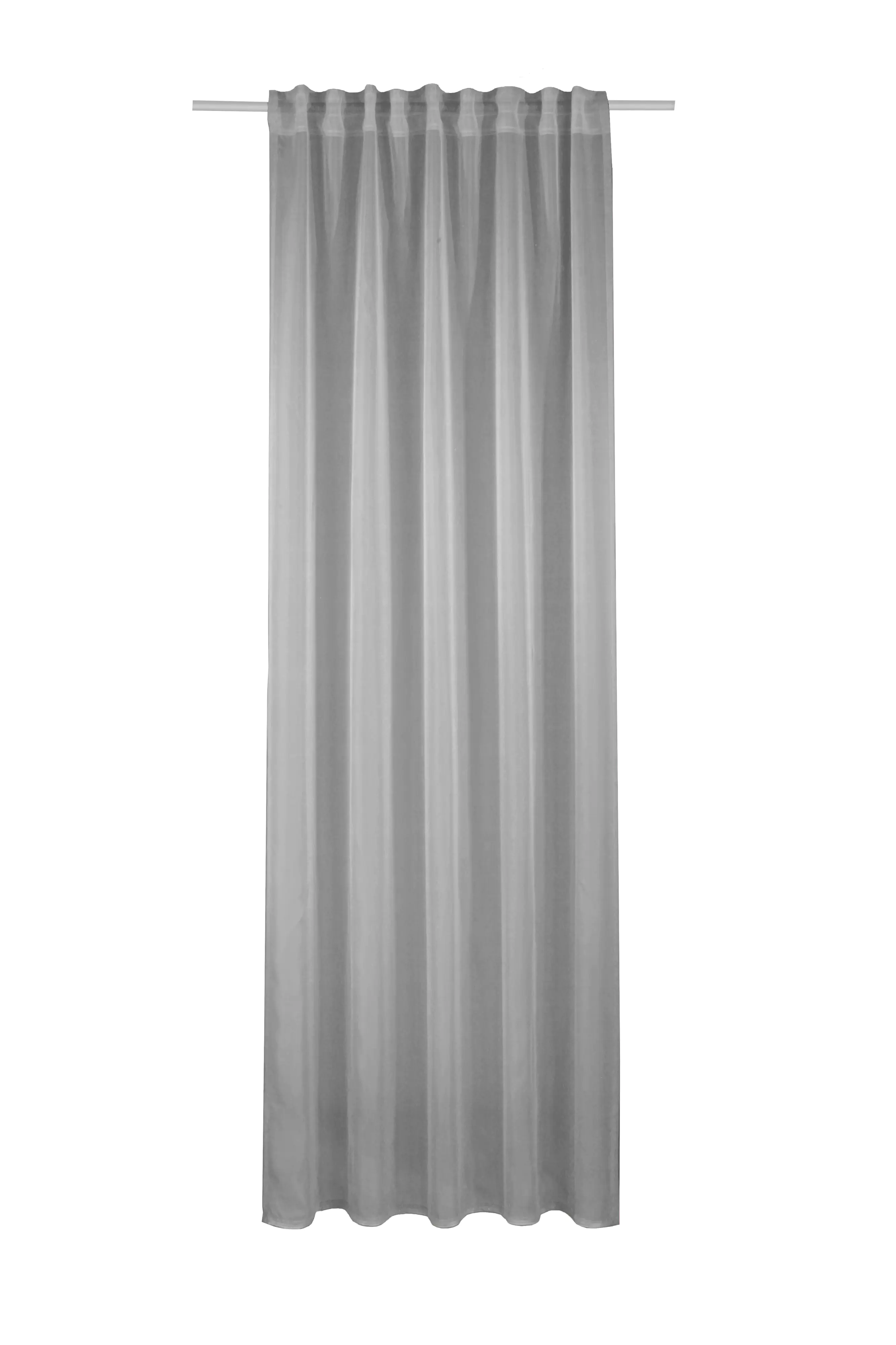 Sehlbach Gardine Schal Grasleinen silbergrau 245 x 135 cm