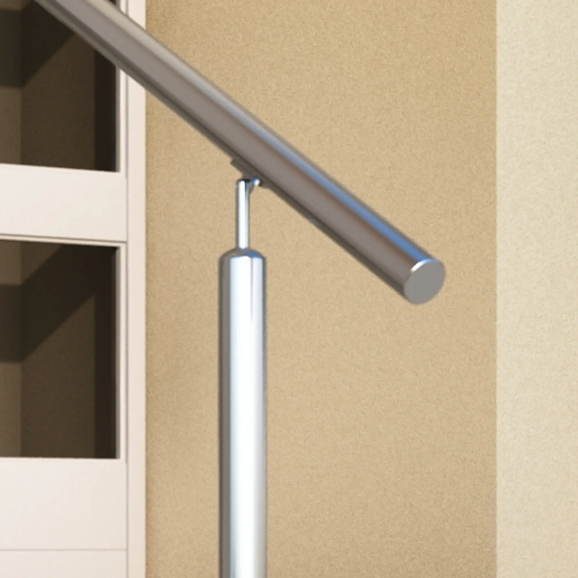 DOLLE Eingangsgeländer PS 513 Edelstahl 150 cm 2 Pfosten