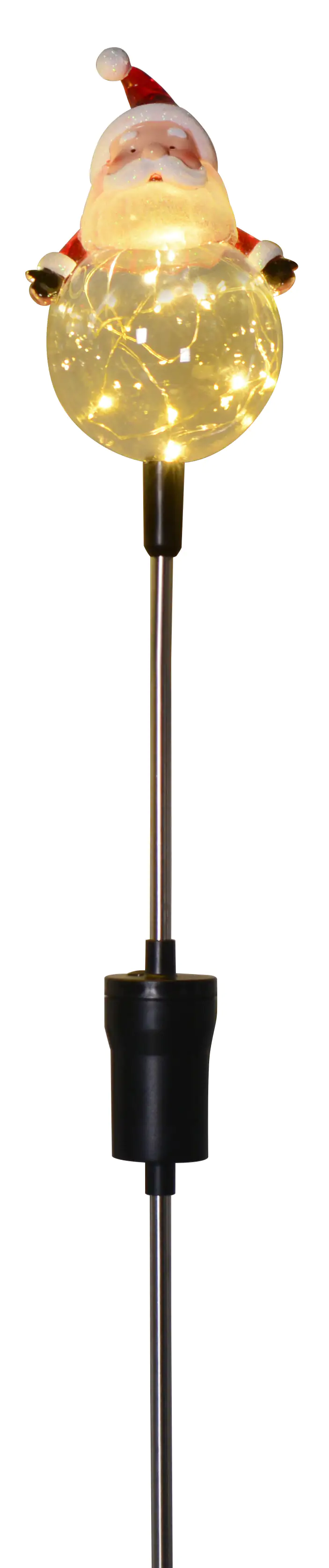 4333692379793 TrendLine LED Gartenstecker Weihnachtsmann H: 84 cm warmweiß Außen mit Timer