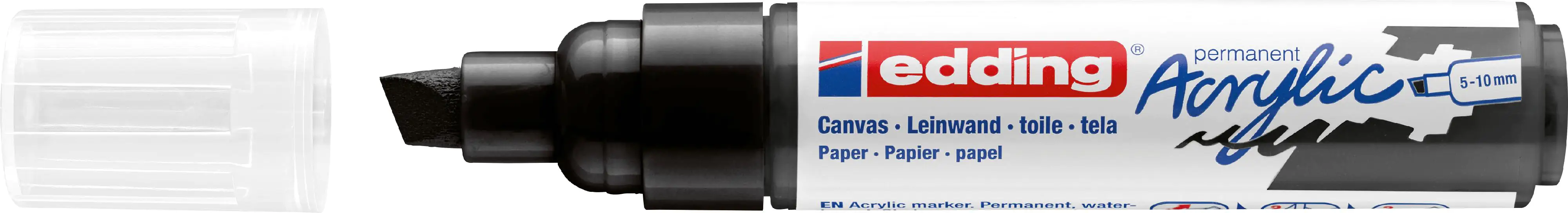 edding 5000 Acrylmarker breit schwarz 5 - 10 mm