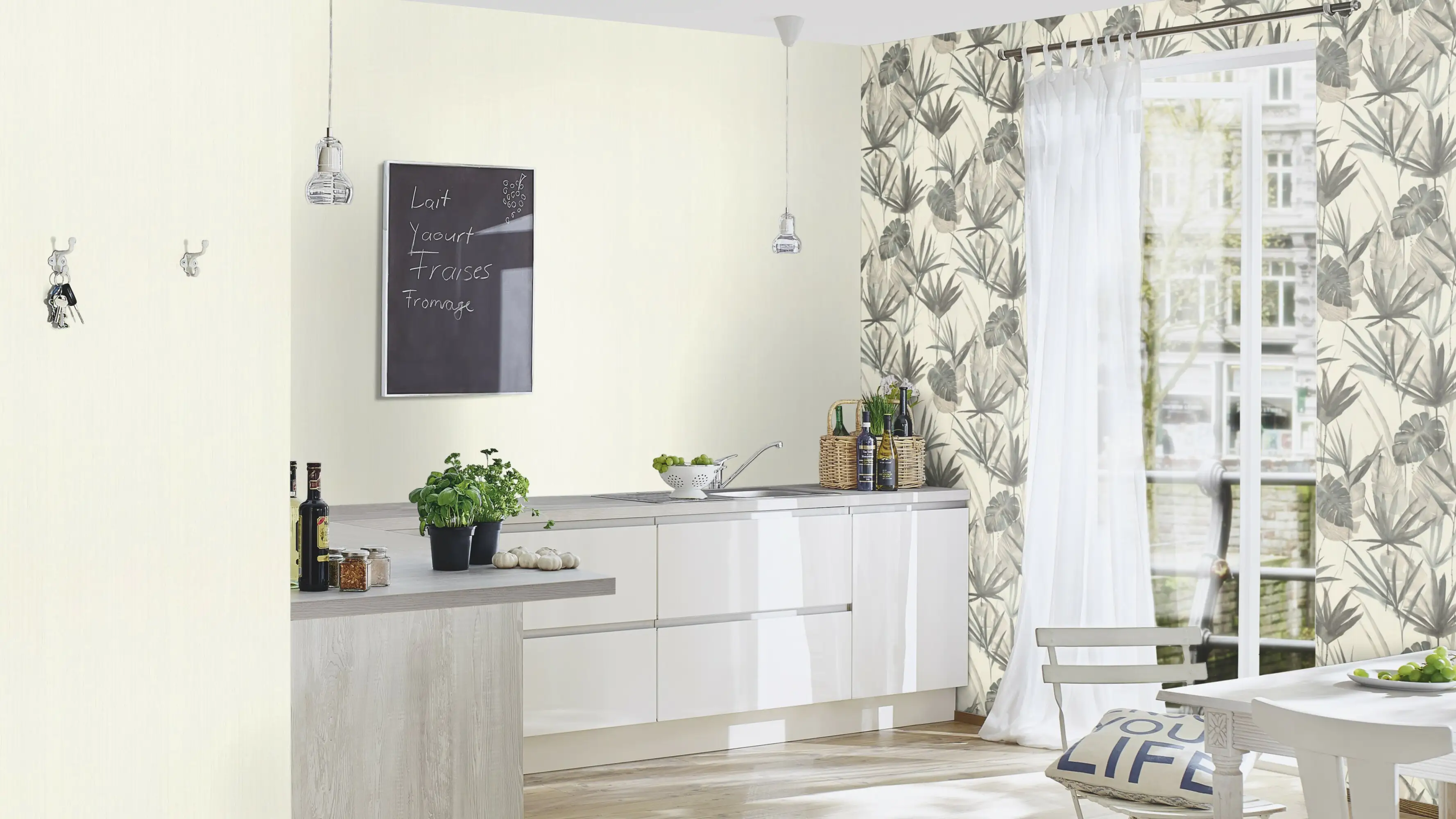 Rasch Vliestapete 537116 BARBARA Home Collection II Rasch Vliestapete 537116 BARBARA home Collection II uni weiß 10,05 x 0,53 m