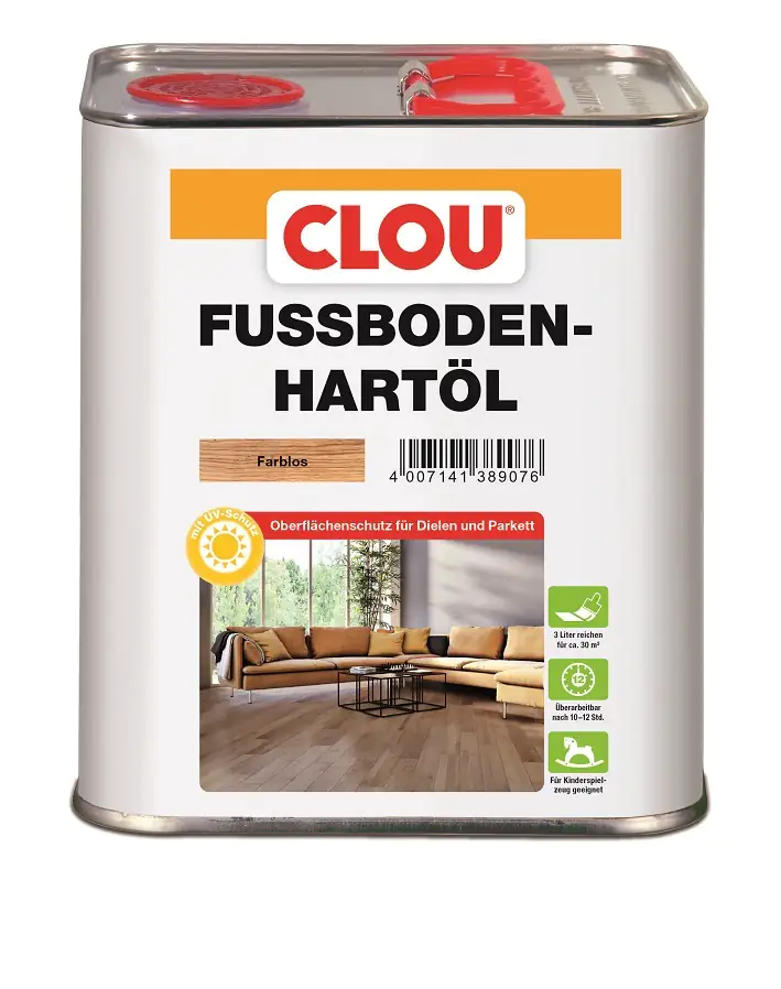 Clou Fußboden Hartöl 3 L farblos