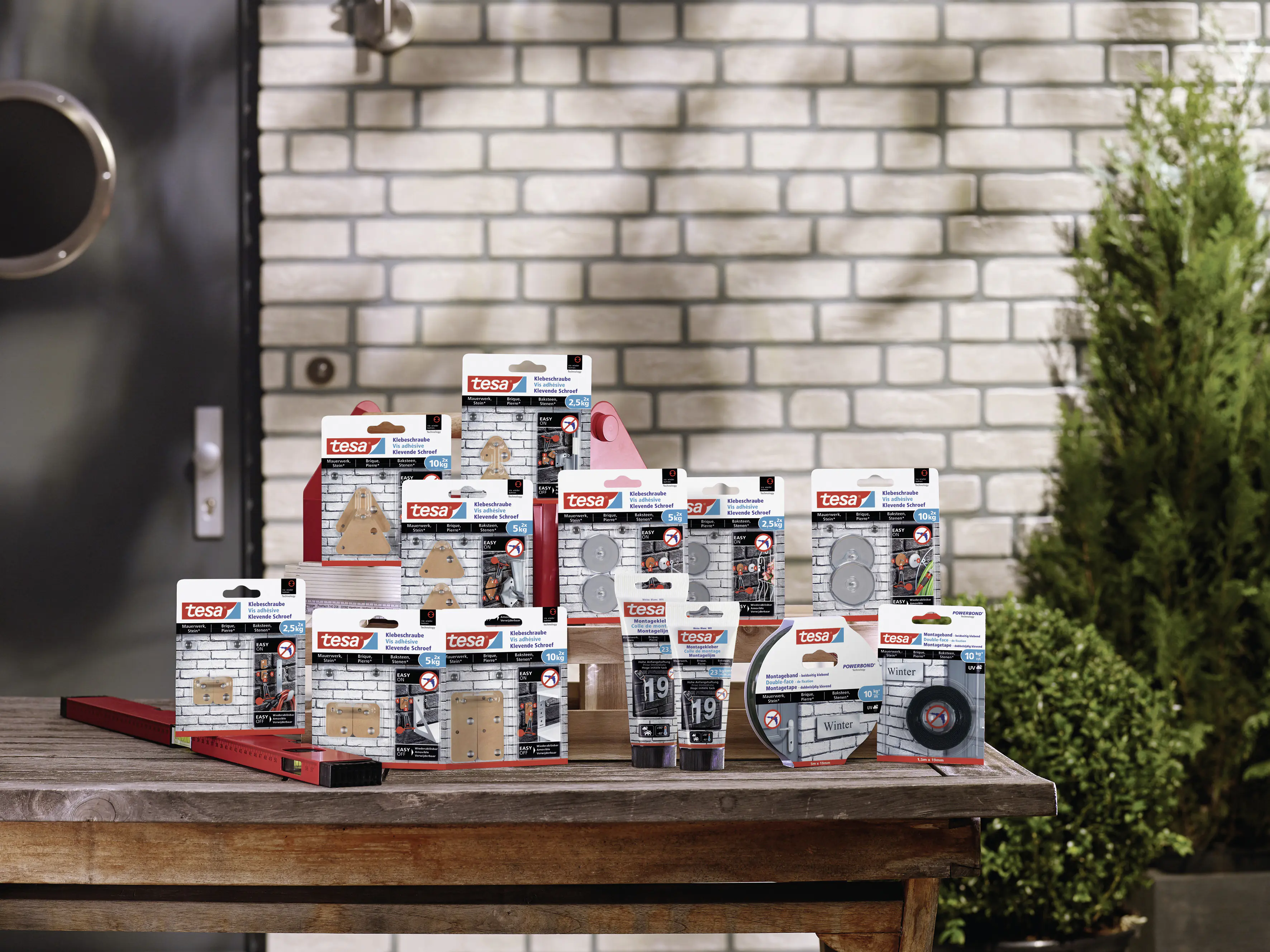 tesa Klebeschraube Traglast 10 kg, 2 Stück