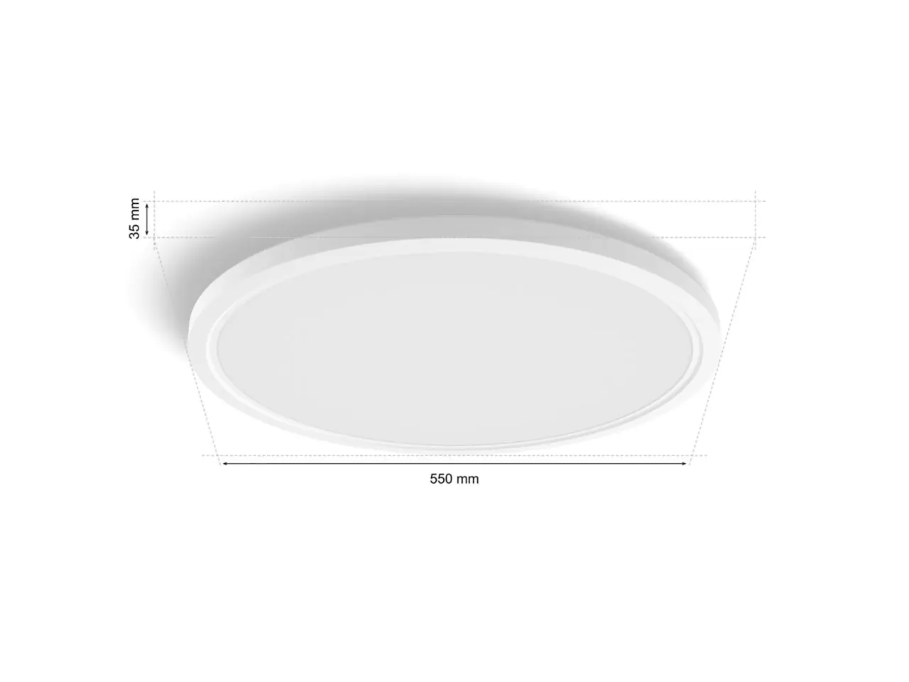 Philips Hue LED Deckenleuchte Tento + Wandschalter rund weiß Ø 55 cm RGB Philips Hue LED Deckenleuchte Tento + Wandschalter rund weiß Ø 55 cm RGB