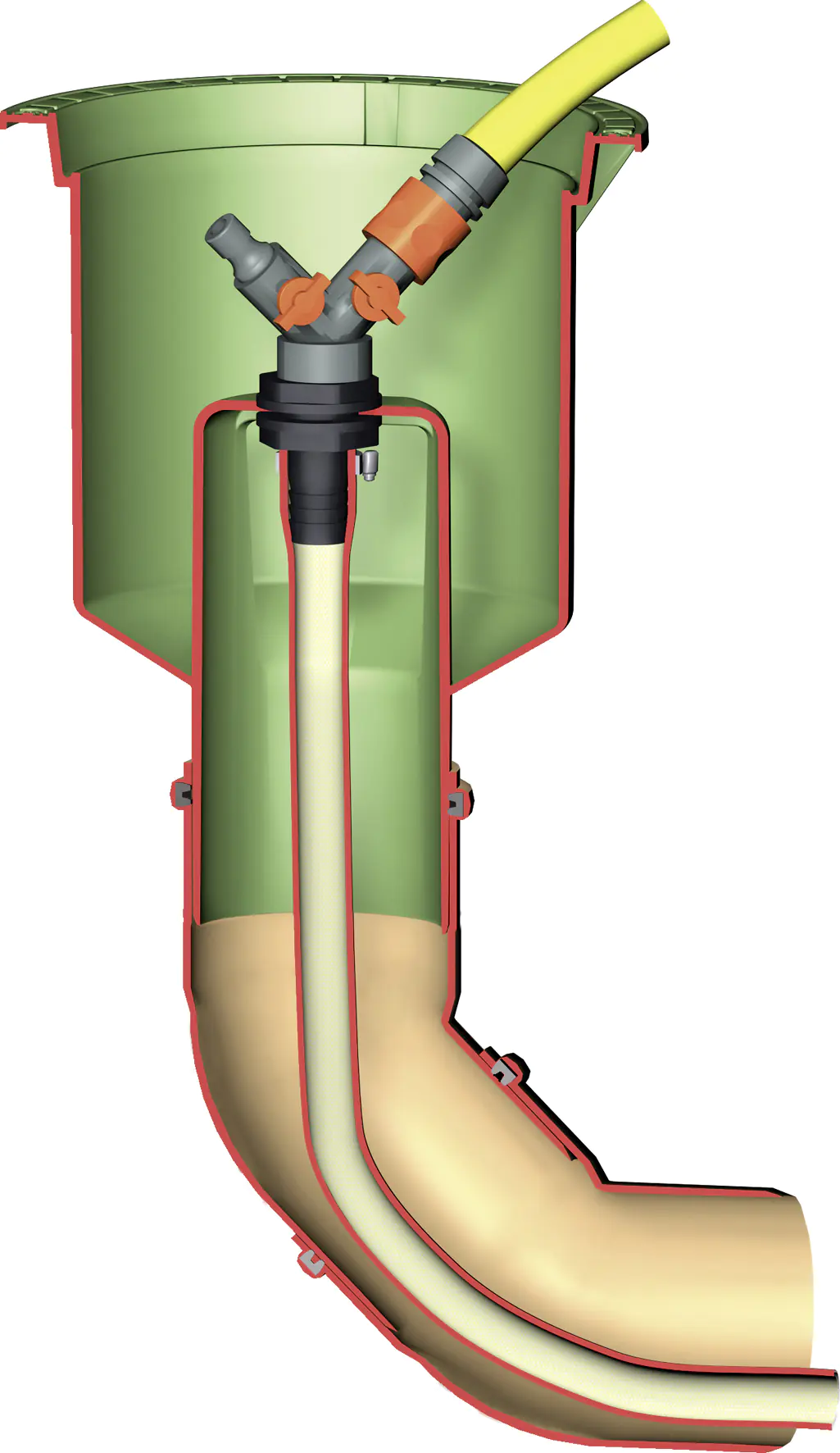 Garantia Wasseranschlussbox Extern grün