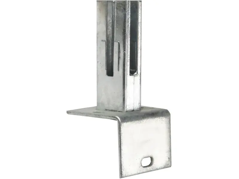 Floraworld Winkel-Bodenplatte für Pfosten 6 x 4 cm feuerverzinkt