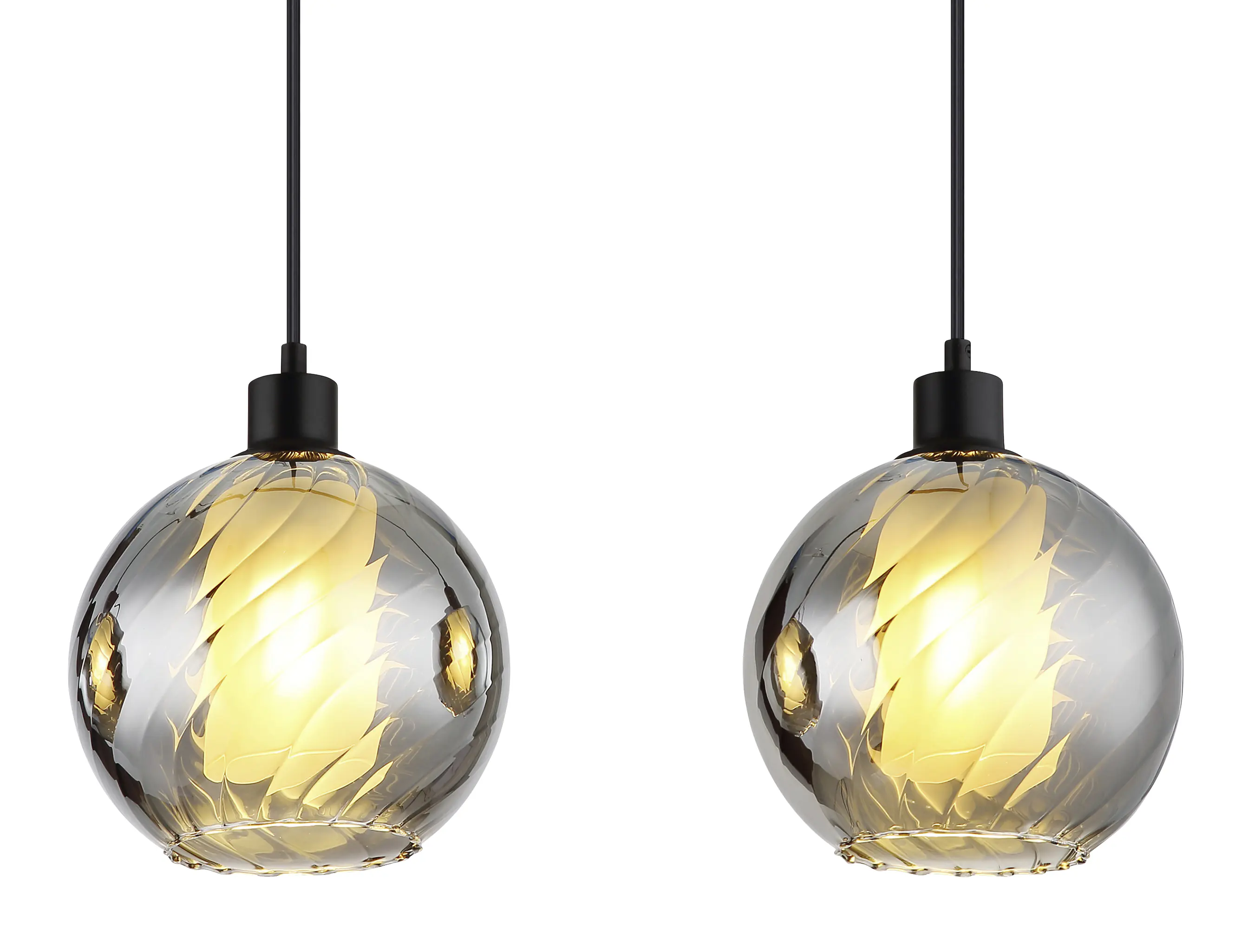 Globo Hängeleuchte Ulf 110 x 120 cm (L x H)  schwarz matt