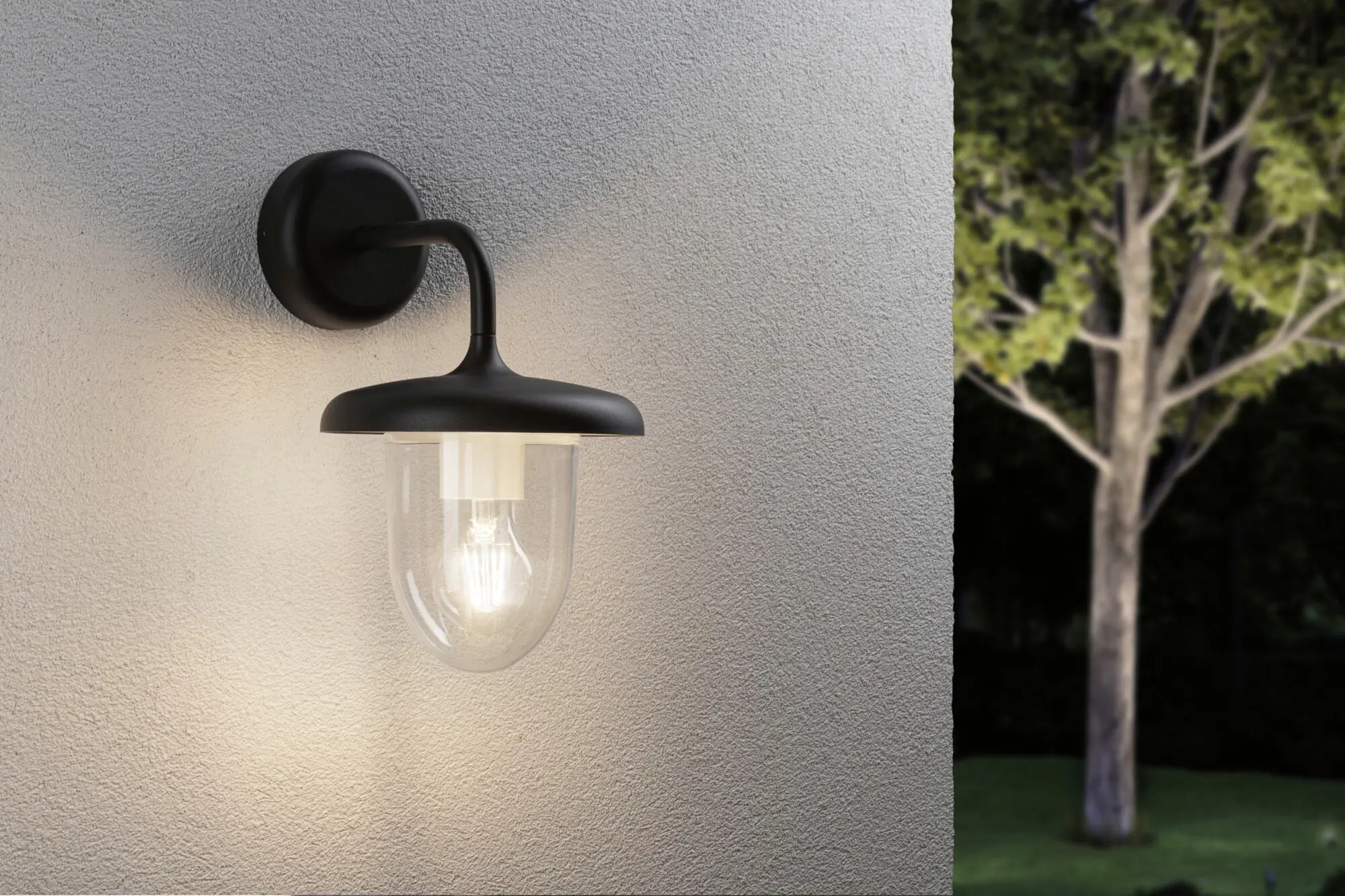 Paulmann LED Außen-Wandleuchte Vintario anthrazit 30,5 x 18 cm E27