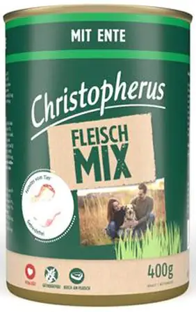 Christopherus Fleisch-Mix Hundenassfutter 400 g Ente