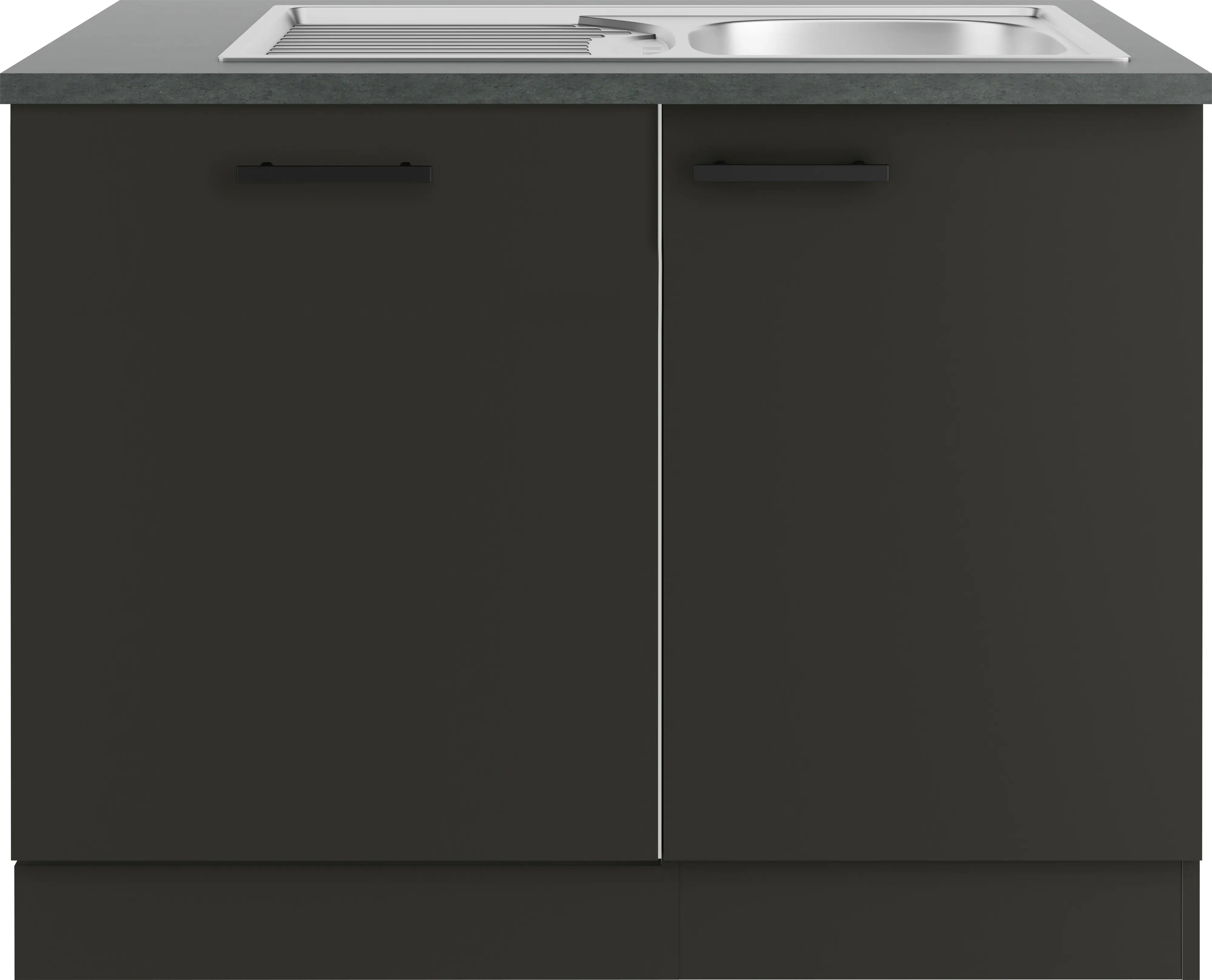 Optifit Spüle mit Unterschrank-Set Madrid 420 anthrazit matt 110 cm