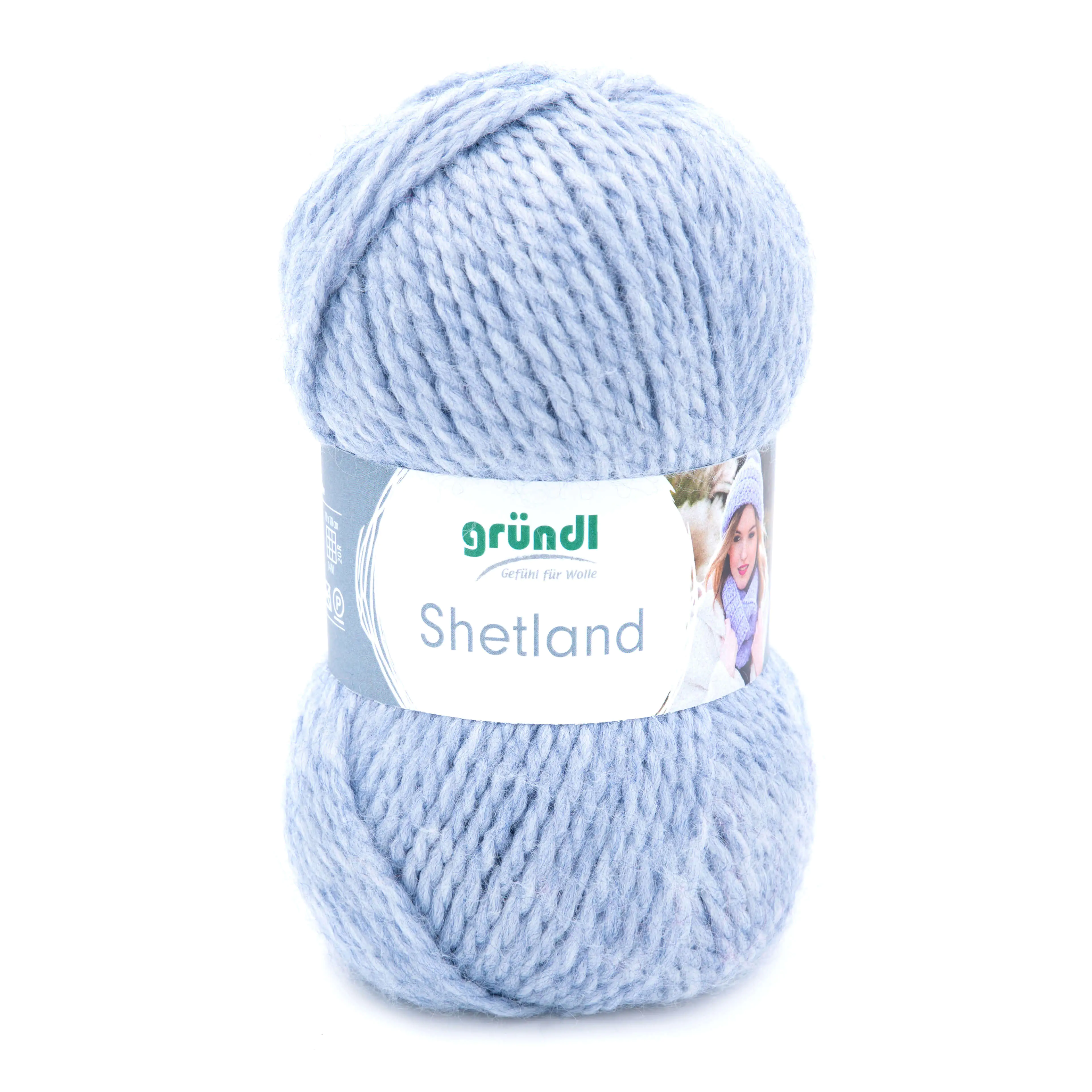Gründl Wolle Shetland 100 g jeans melange