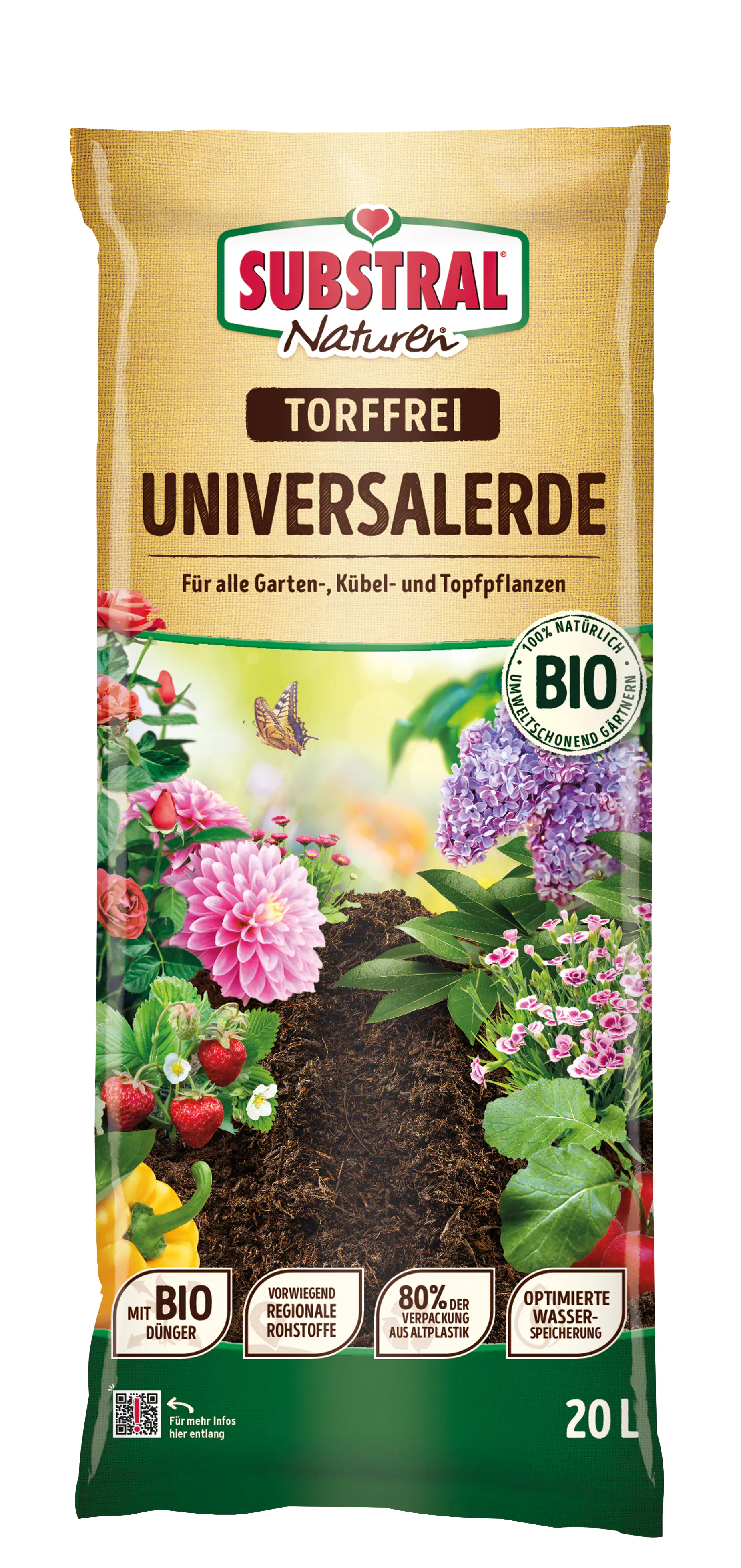 4062700818312 Substral Naturen Universalerde  20 L torffrei