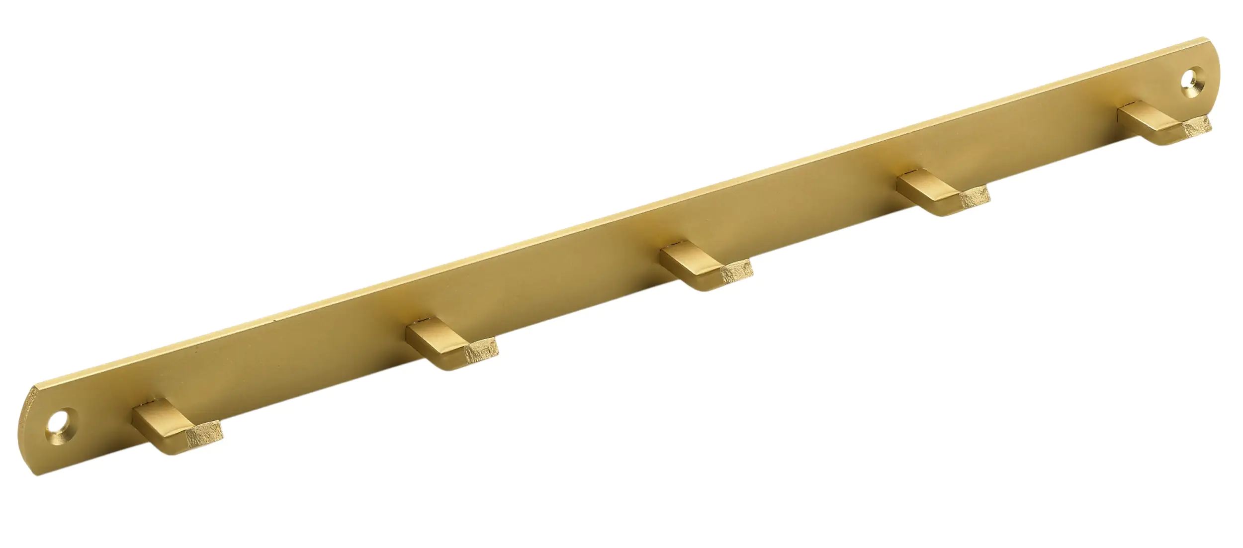 Hettich Garderobenleiste 5 Haken 34,0 x 2,0 x 3,0 cm gold