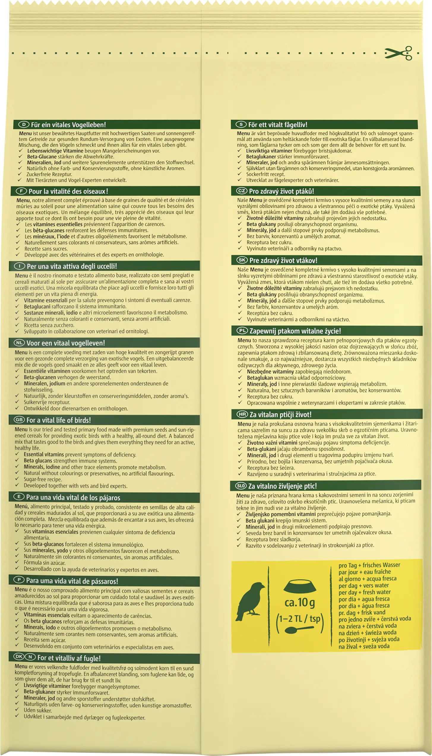 Vitakraft Premium Menü 1 kg Vitakraft Premium Menü 1 kg