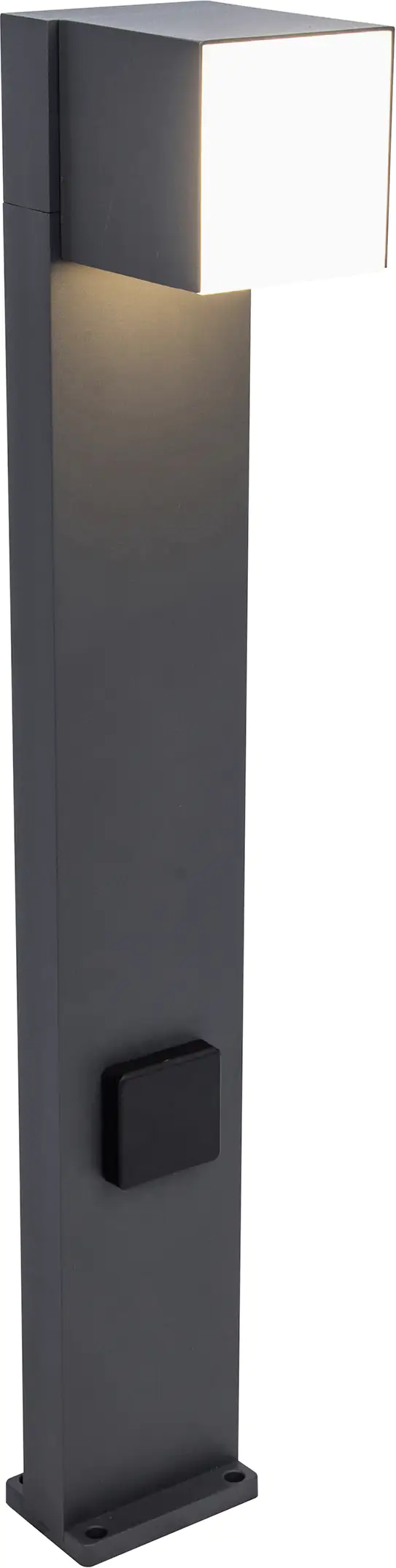 Lutec LED Wegeleuchte Cuba Steckdose anthrazit IP54