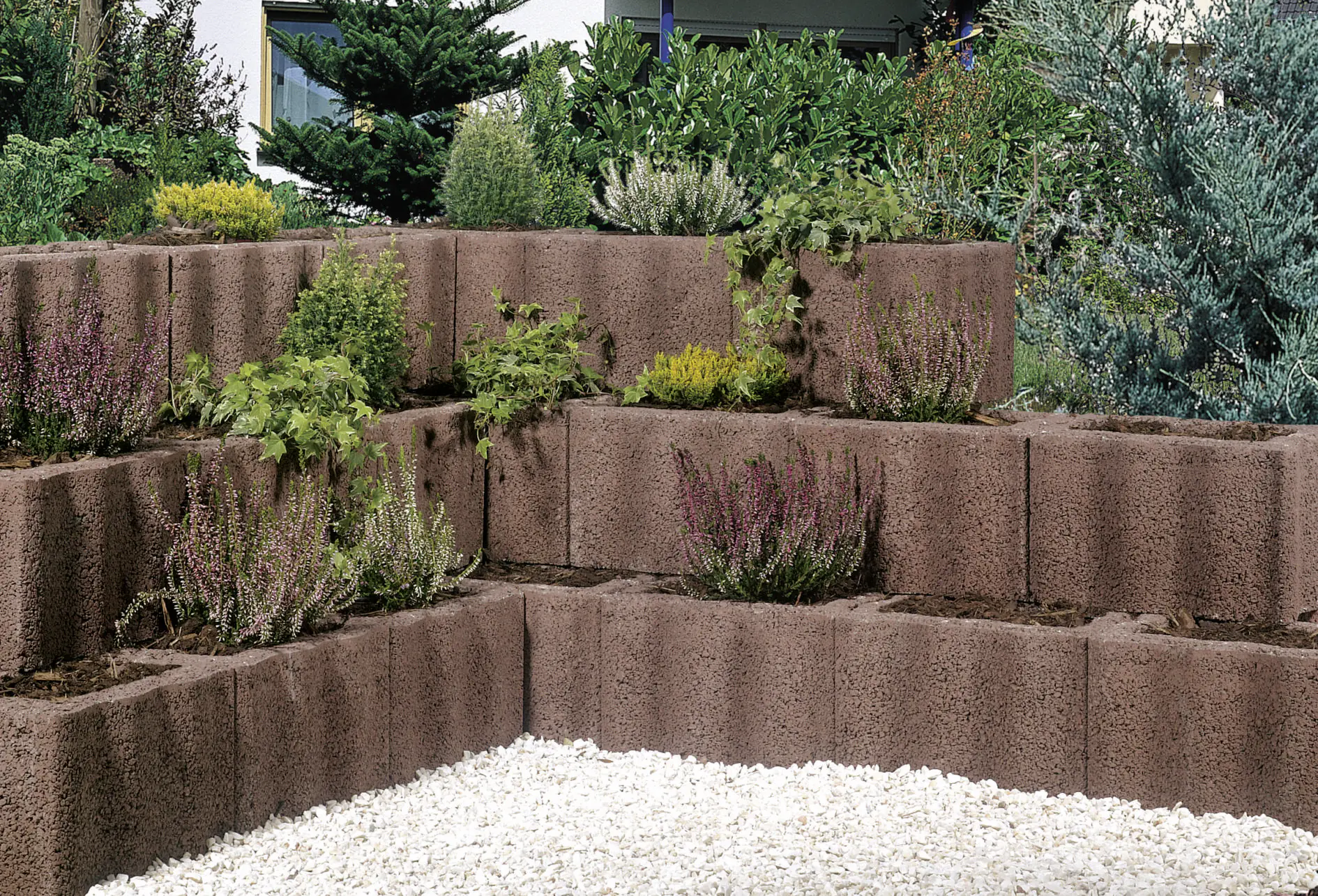 Kann Pflanzstein Wellino 30 x 20 x 20 cm braun