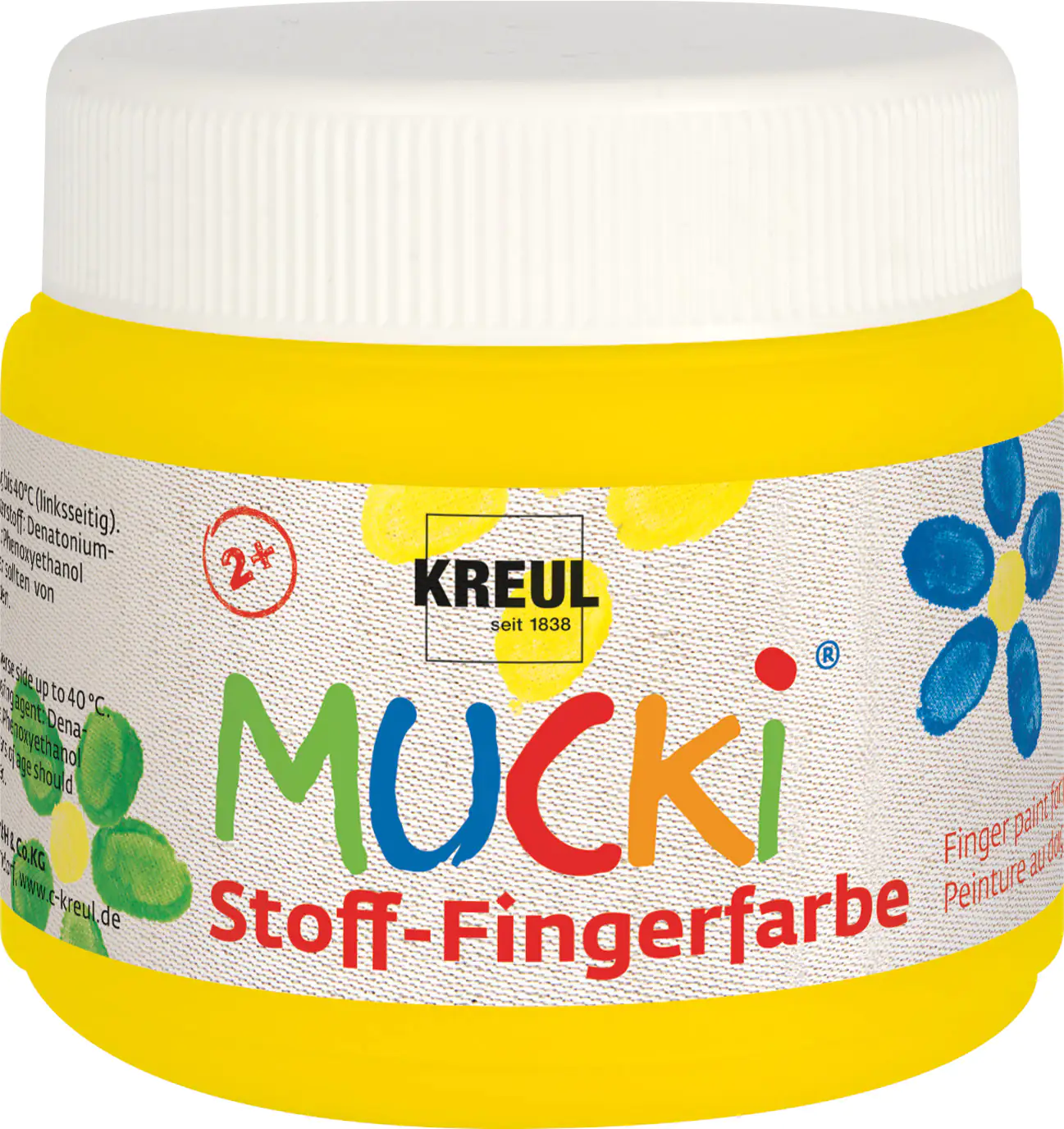 Kreul Mucki Stoff-Fingerfarbe gelb 150 ml