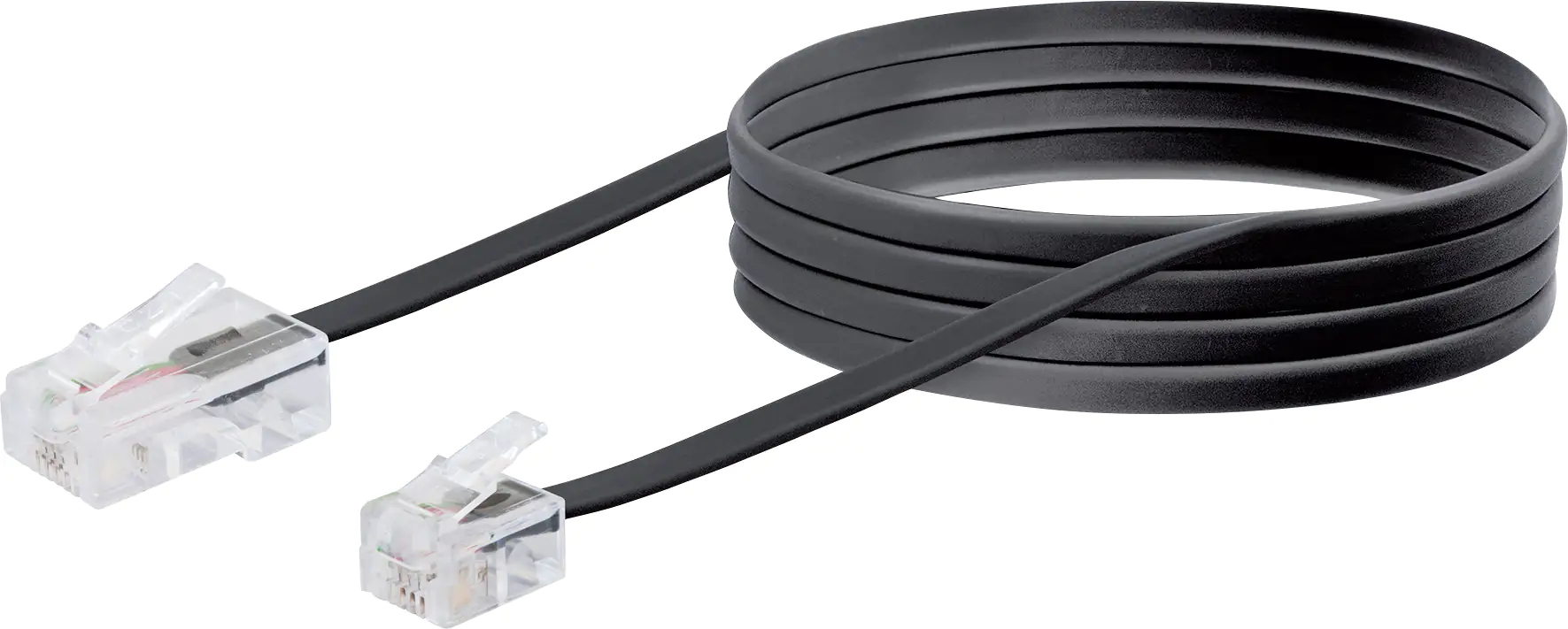 Schwaiger Modem Anschlusskabel TAL6631 533 RJ45 RJ11 schwarz, 3,0m, 1x RJ45 / 1x RJ11