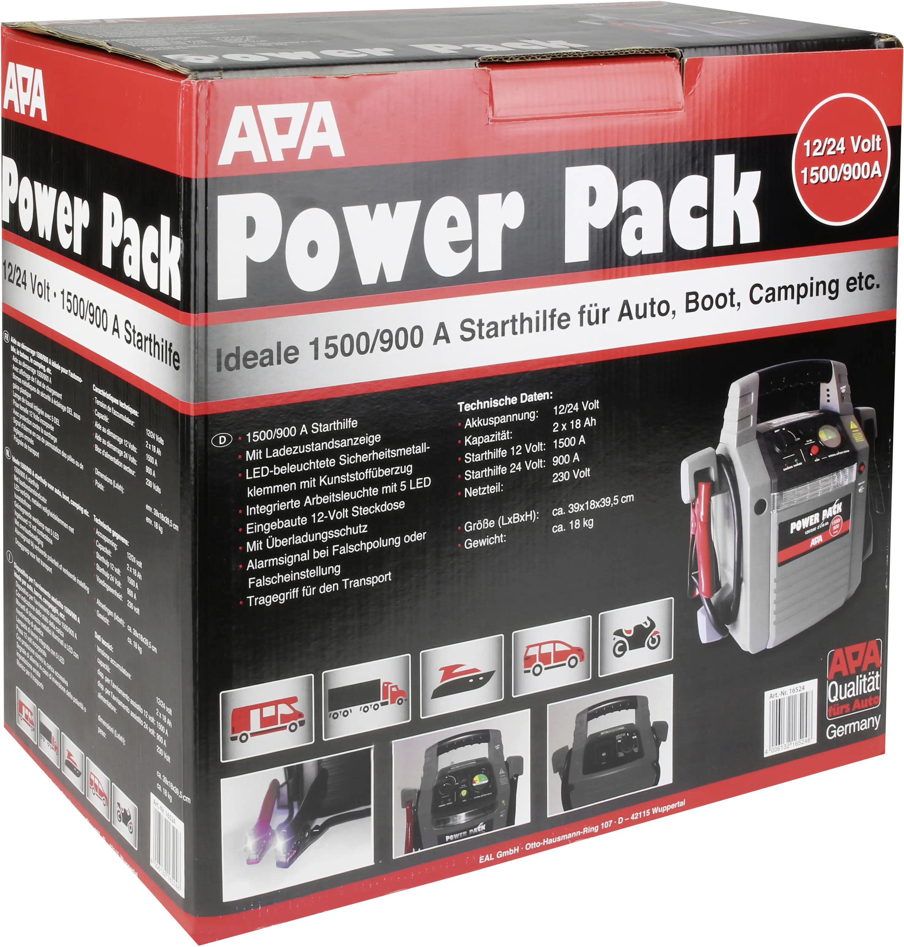 APA Powerpack 900 1500A 12/24V 2x18Ah APA Powerpack 900 1500A 12/24V 2x18Ah