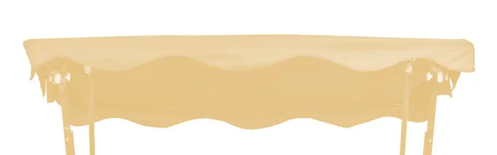GO-DE Hollywoodschaukel Dachauflage beige