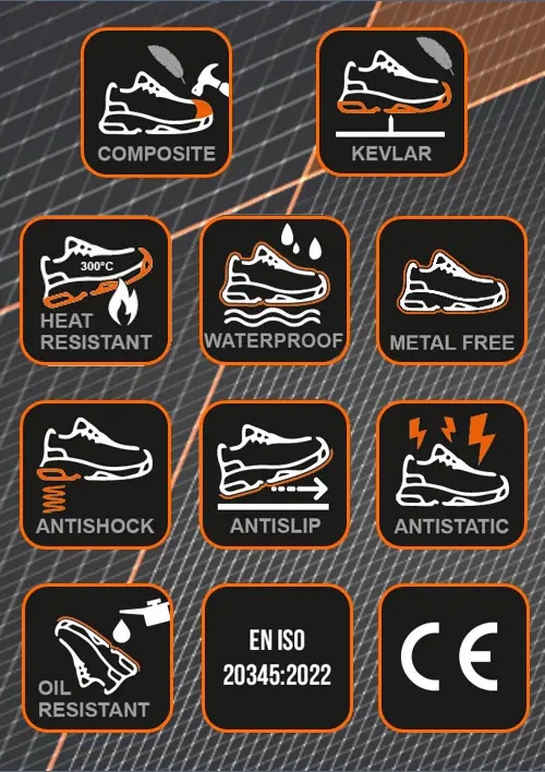 Sicherheitsstiefel Ultra S3 schwarz-orange  Sicherheitsstiefel Ultra S3 schwarz-orange