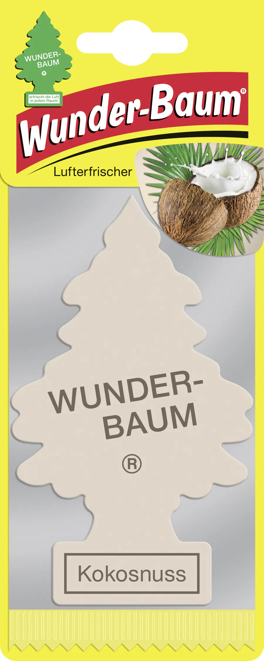Wunderbaum Papierlufterfrischer Kokosnuss