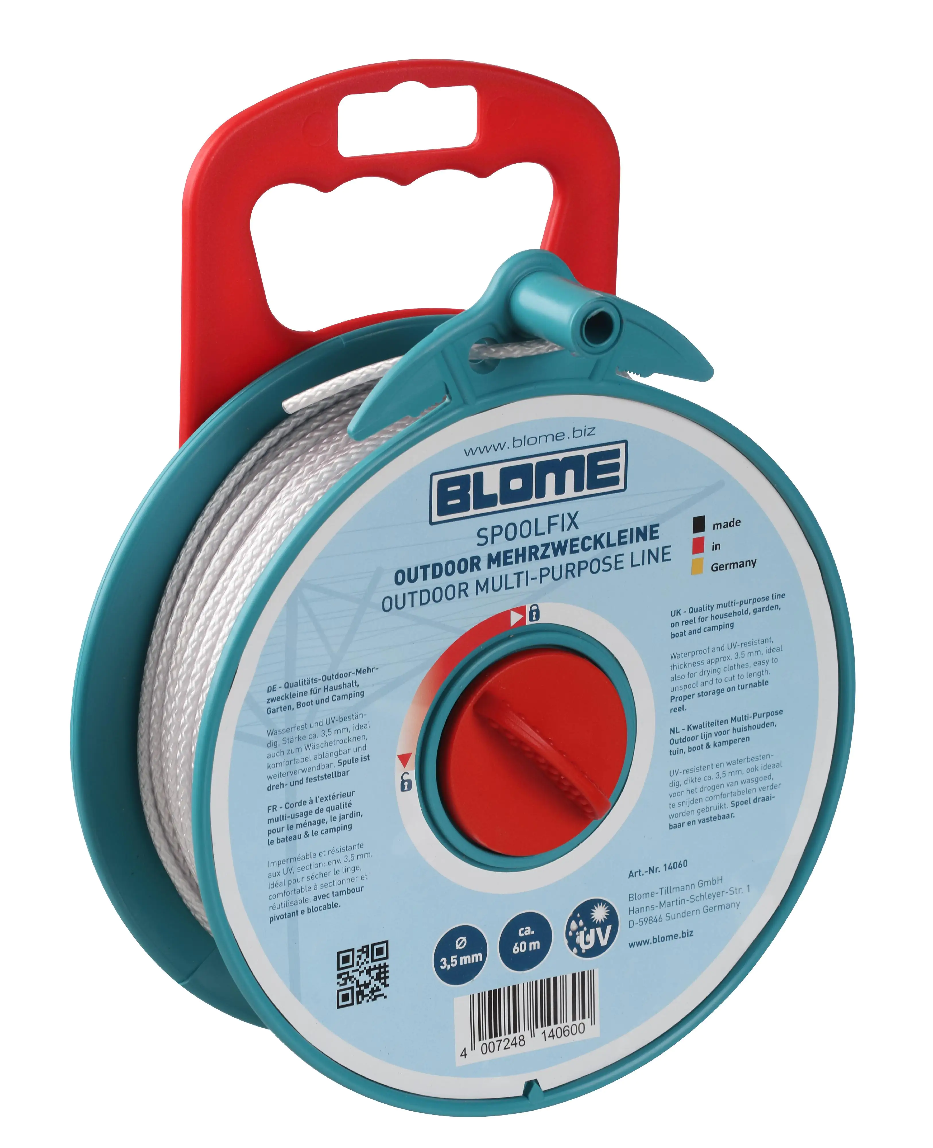 Blome Mehrzweckleine SpoolFix Länge: ca. 60 m auf Spule Blome Mehrzweckleine SpoolFix Länge: ca. 60 m auf Spule