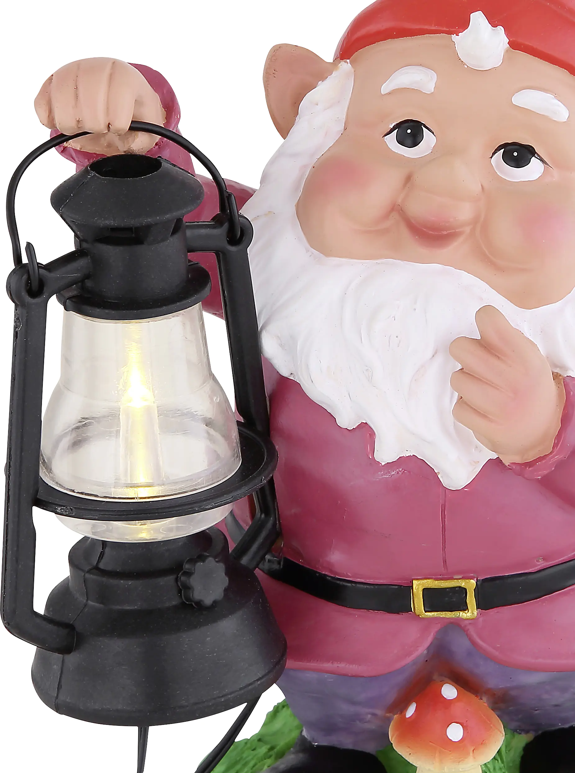 Globo LED Solarleuchte Gartenzwerg bunt warmweiß