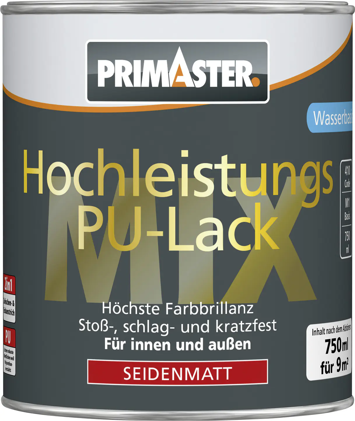Primaster Hochleistungs PU-Lack seidenmatt - jetzt Farbton mischen 