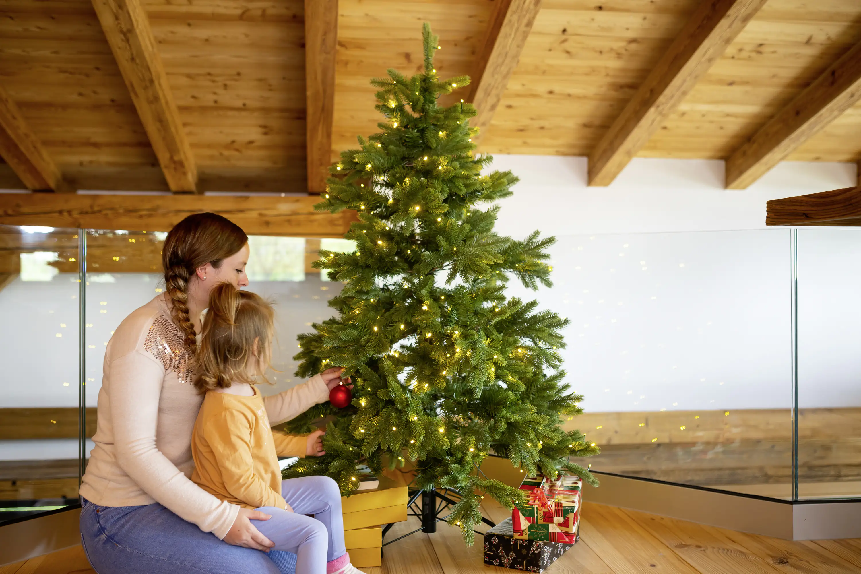 Evergreen Weihnachtsbaum Roswell Kiefer 150 cm beleuchtet Evergreen Weihnachtsbaum Roswell Kiefer 150 cm beleuchtet