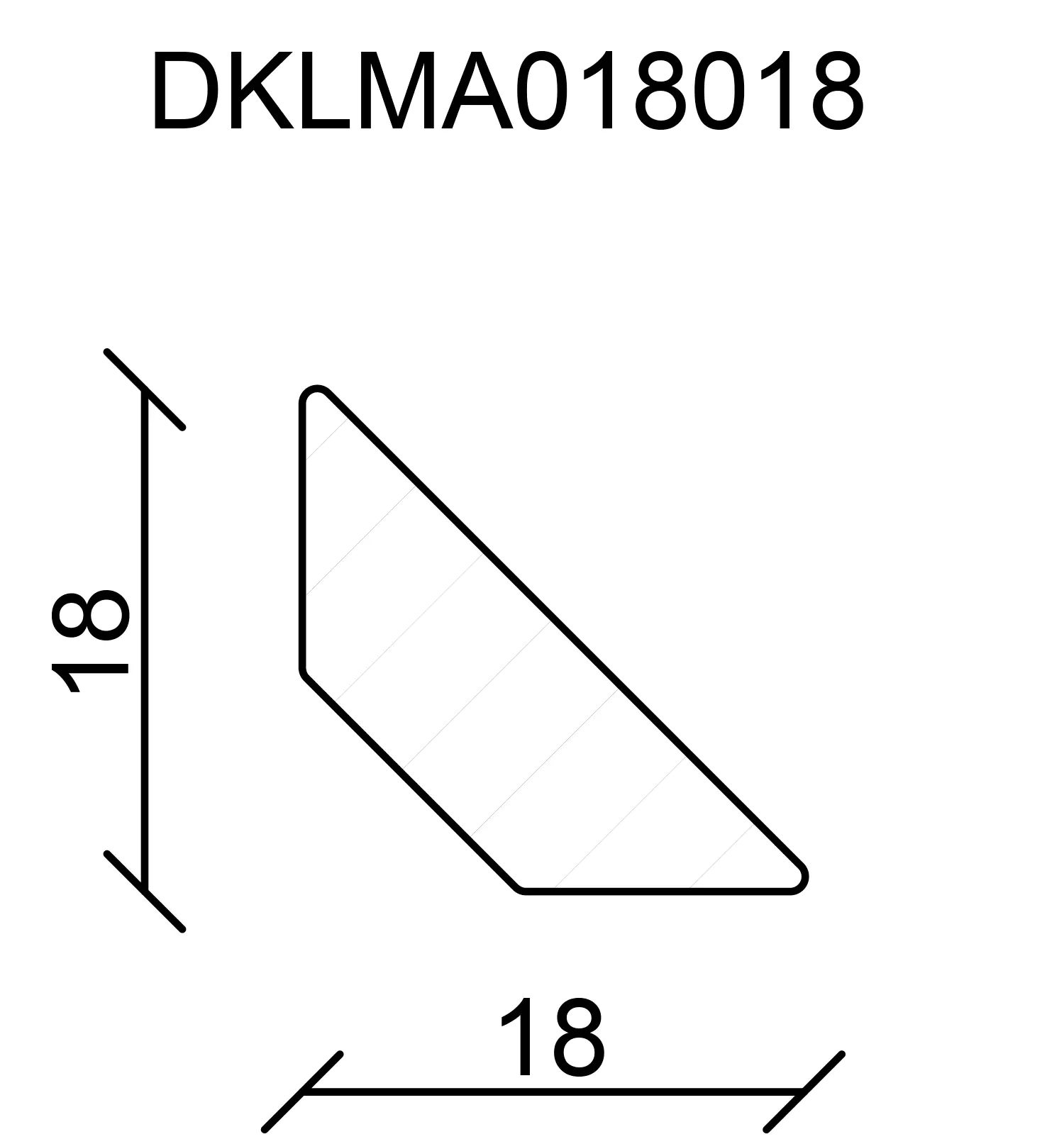 FN Neuhofer Dreikantleiste 240 cm 18 x 18 mm Fichte/Kiefer