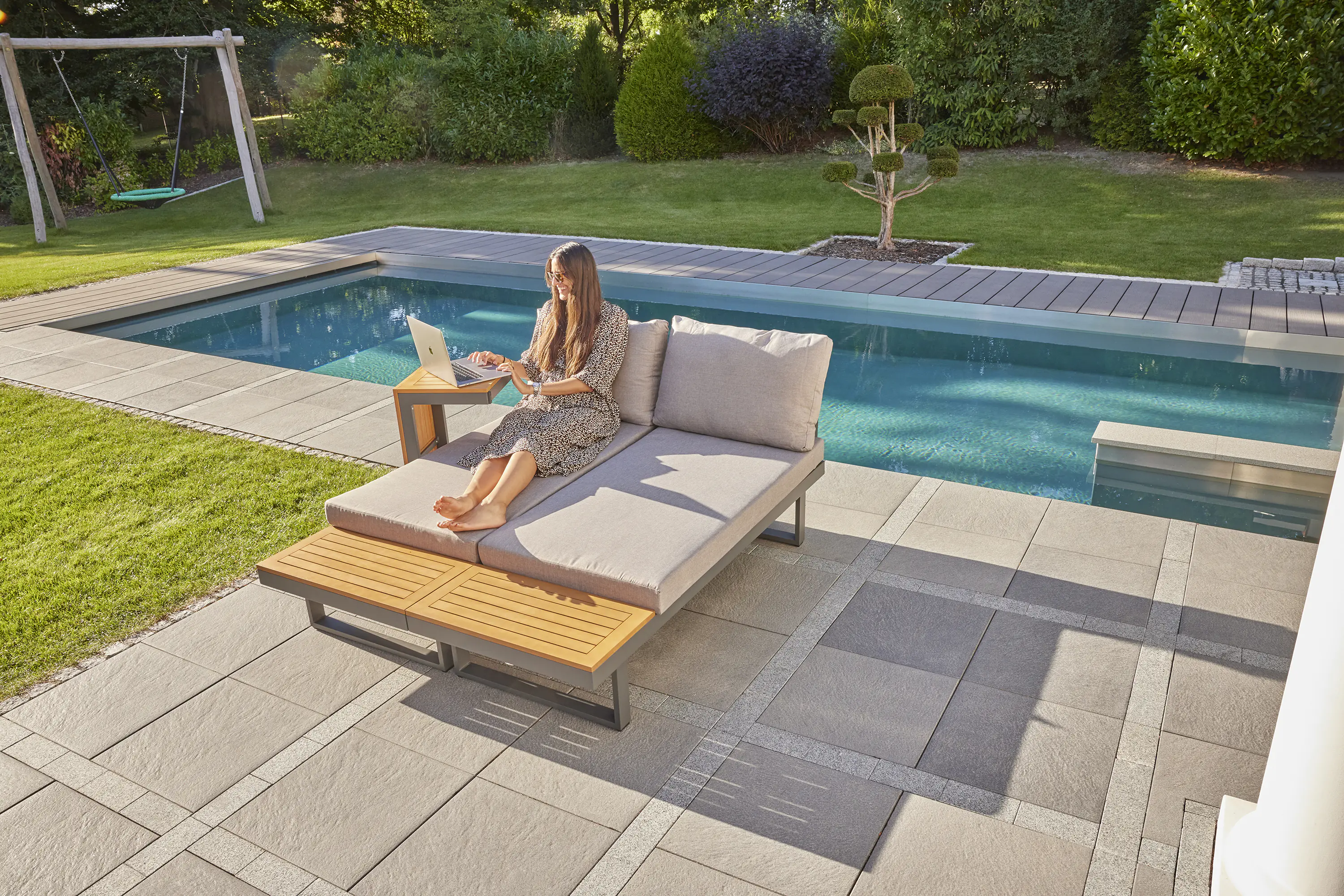 Primaster Gartenmöbel-Set Sungardo Aluminium/Teakholz Primaster Gartenmöbel-Set Sungardo Aluminium/Teakholz