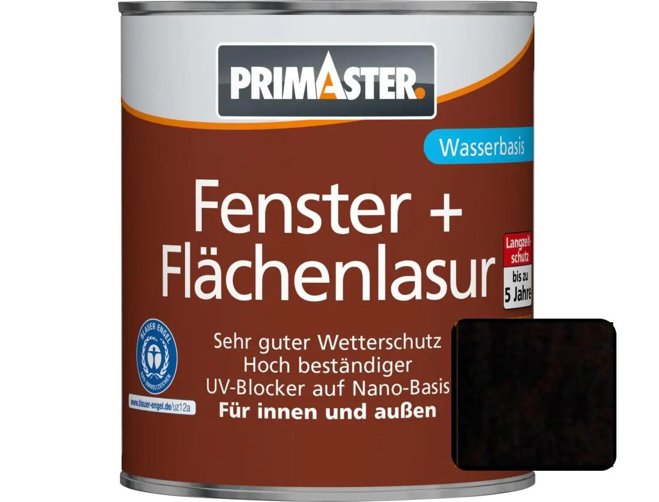 Primaster Fenster und Flächenlasur 375 ml palisander