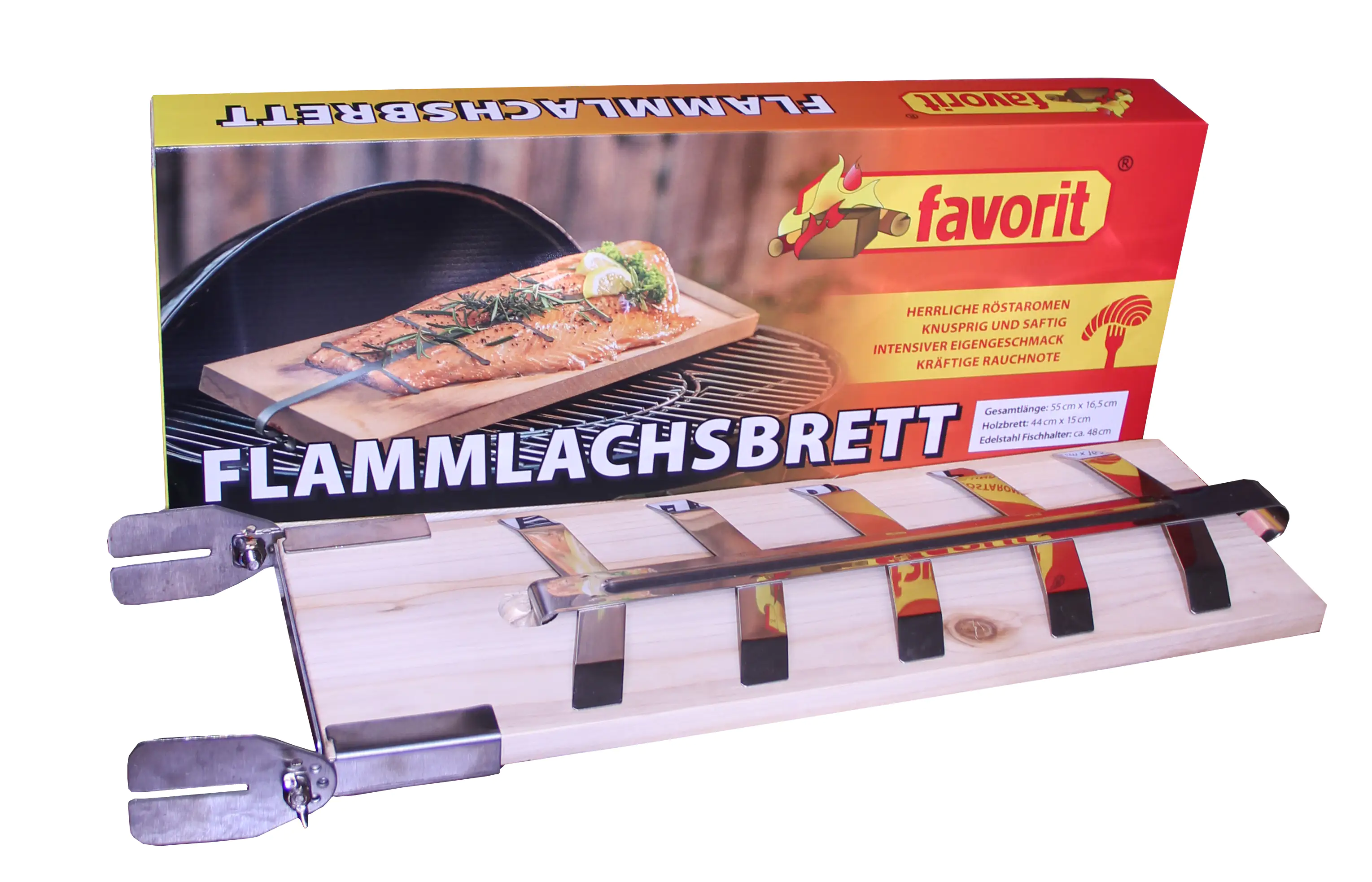Favorit Flammlachsbrett 55 x 16,5 cm