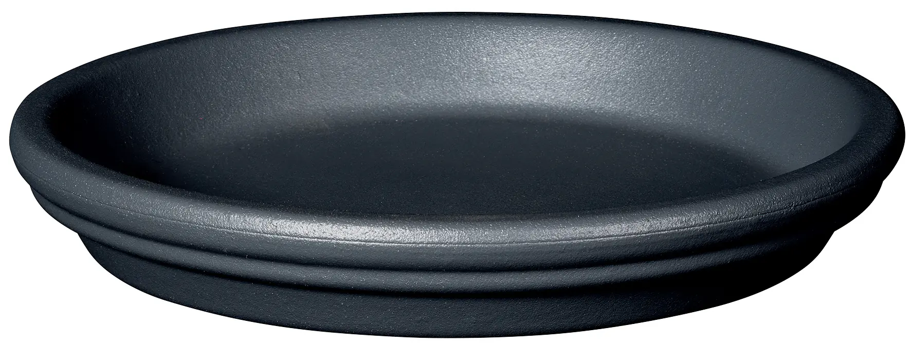 Bigband Untersetzer Ø 23 cm Terrakotta antrhazit 