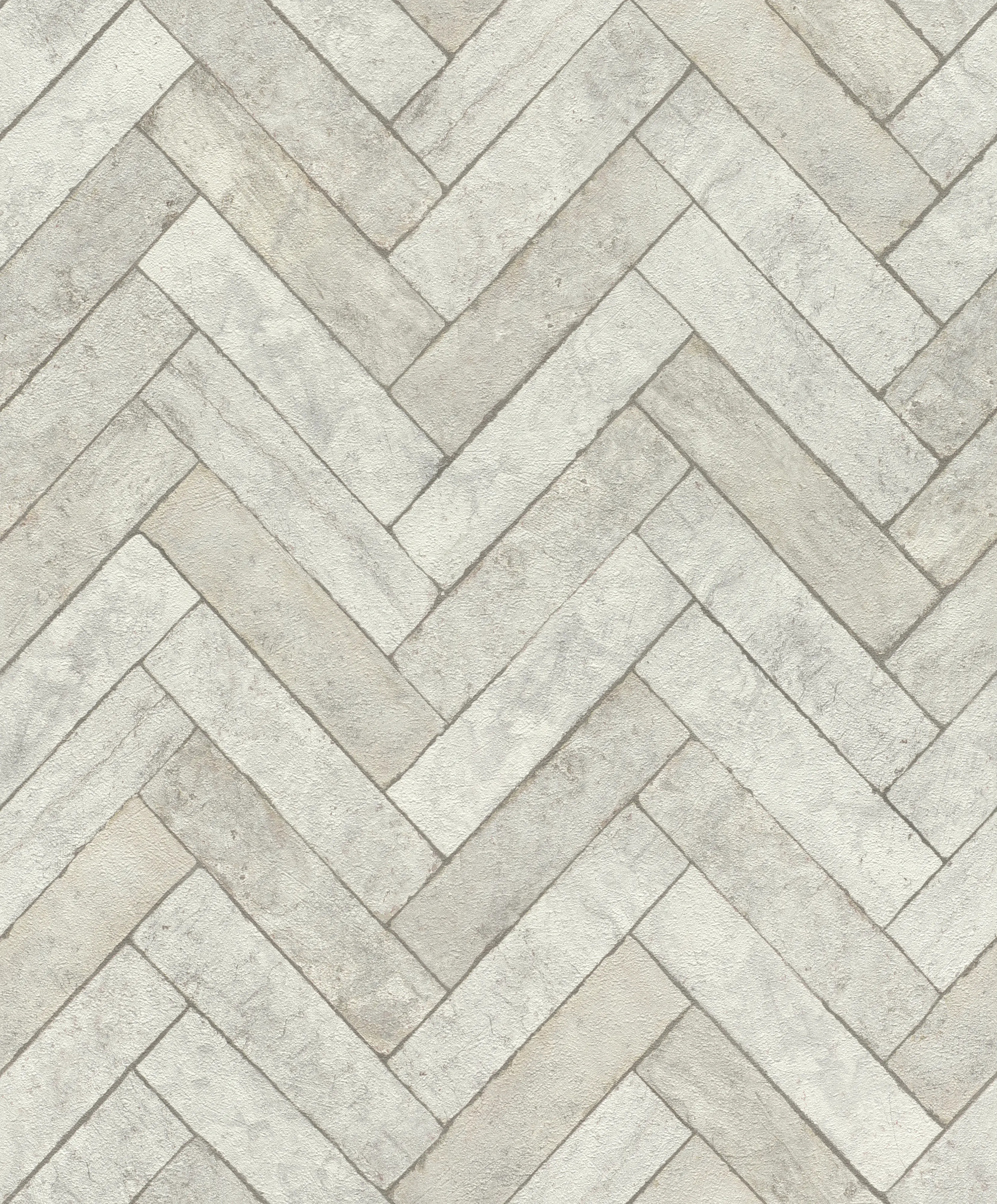 Rasch Vliestapete 499124 Factory V, Steine grau, 10,05 x 0,53 m